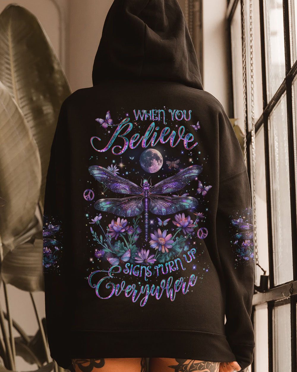WHEN YOU BELIEVE SIGNS TURN UP EVERYWHERE ALL OVER PRINT - YHLT0203242