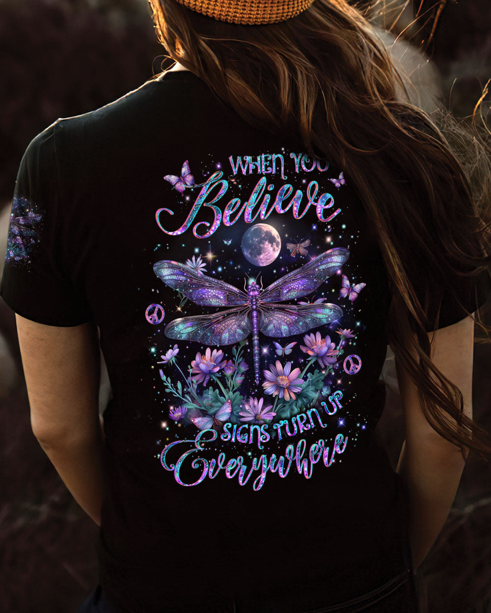WHEN YOU BELIEVE SIGNS TURN UP EVERYWHERE ALL OVER PRINT - YHLT0203242