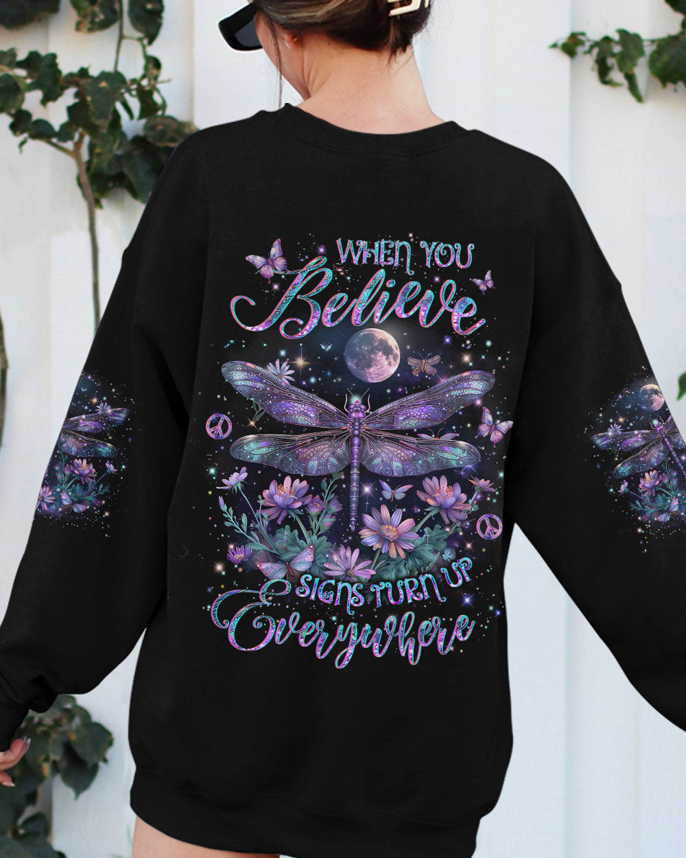 WHEN YOU BELIEVE SIGNS TURN UP EVERYWHERE ALL OVER PRINT - YHLT0203242