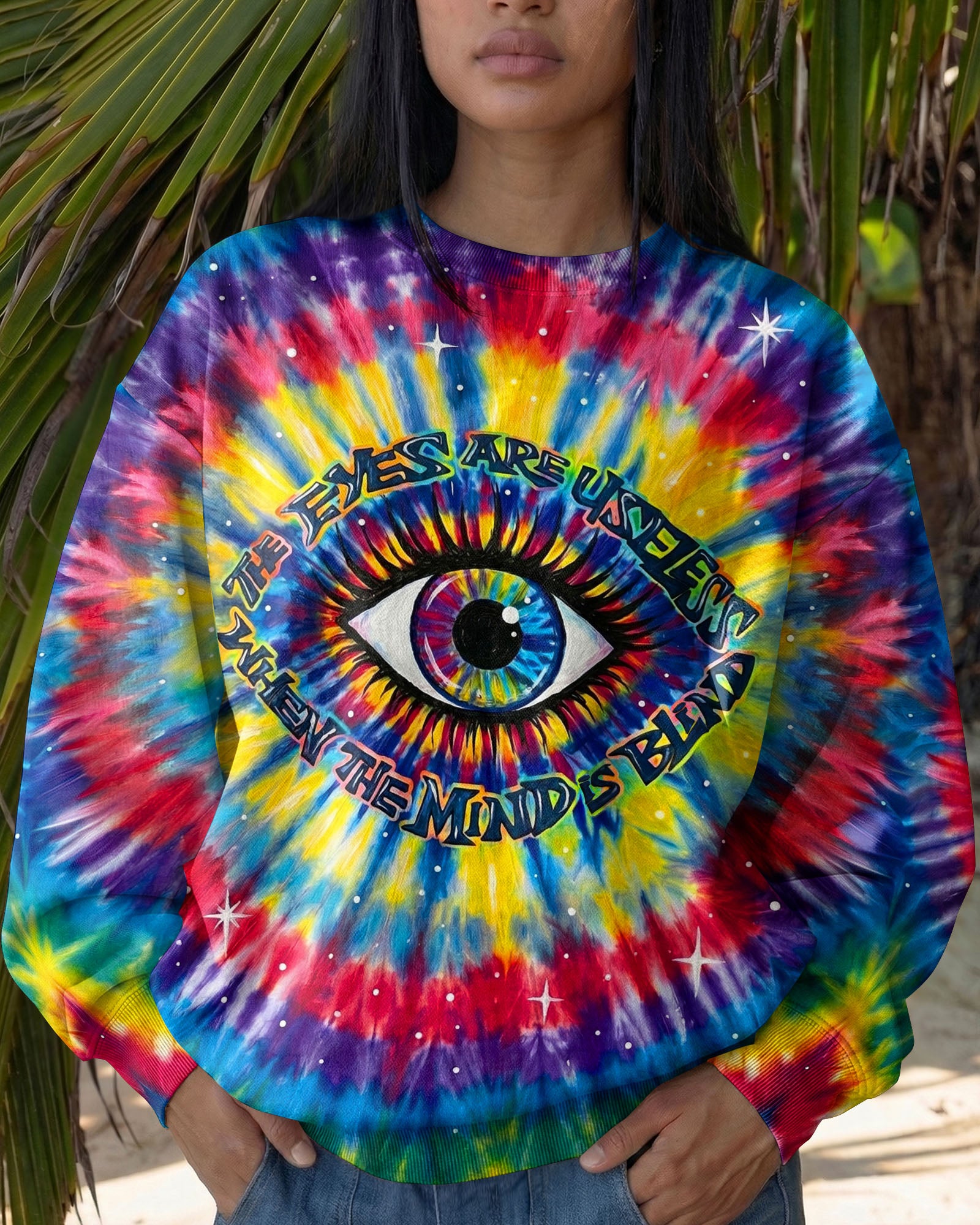 THE EYES ARE USELESS WHEN THE MIND IS BLIND ALL OVER PRINT SHIRT - KM1404261