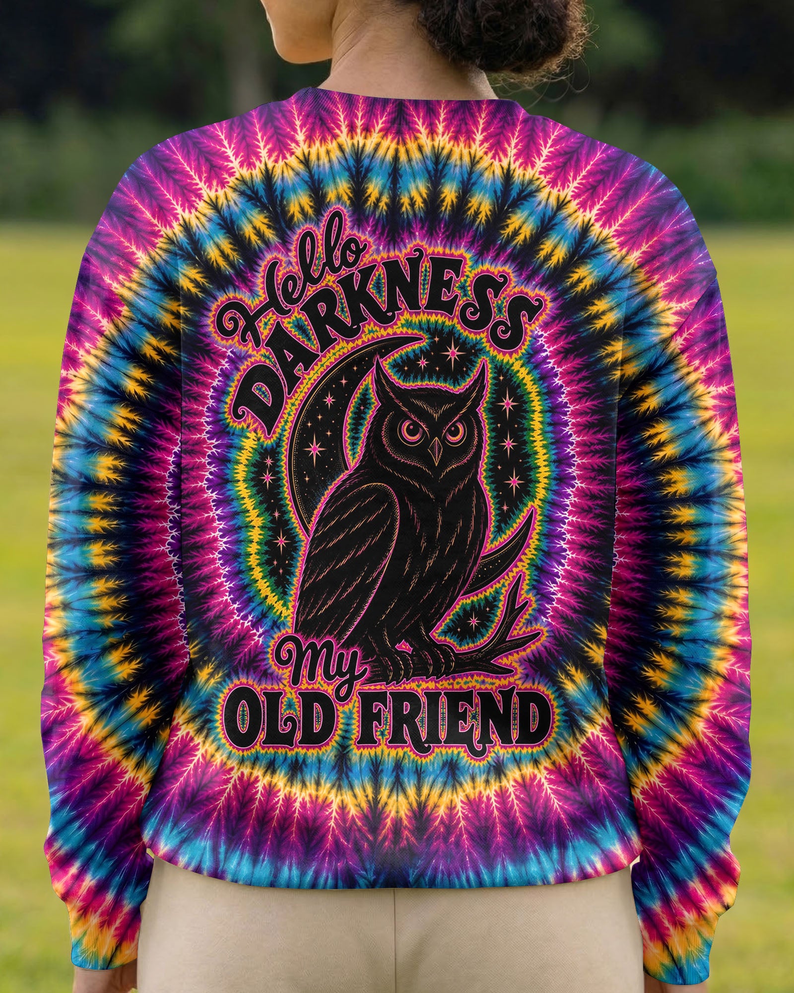 HELLO DARKNESS MY OLD FRIEND SWIRL ALL OVER PRINT - KMTM0405261