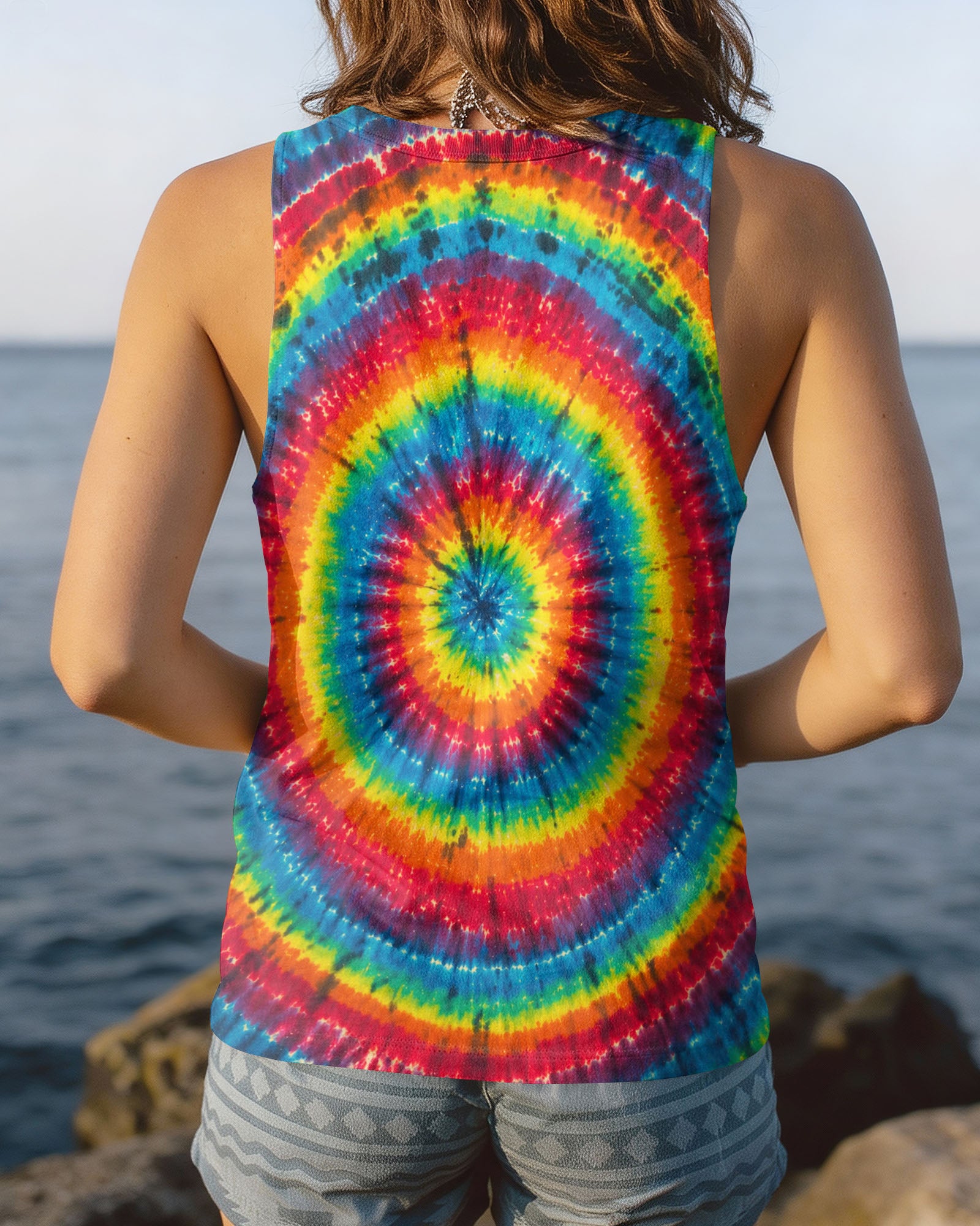 BE YOU FROG MEDITATION RAINBOW BURST ALL OVER PRINT - KMTM1407261