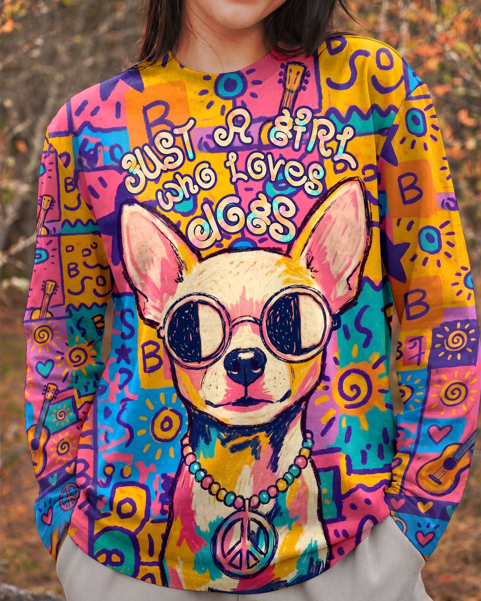 JUST A GIRL WHO LOVES DOGS ALL OVER PRINT - KMTM2004261