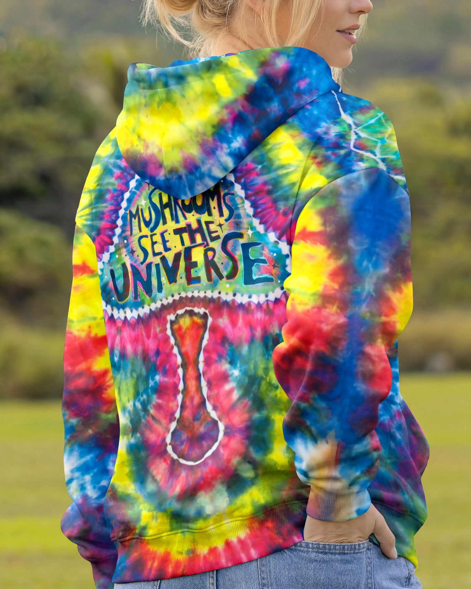 PSYCHEDELIC MUSHROOM SWIRL ALL OVER PRINT - KM0104262