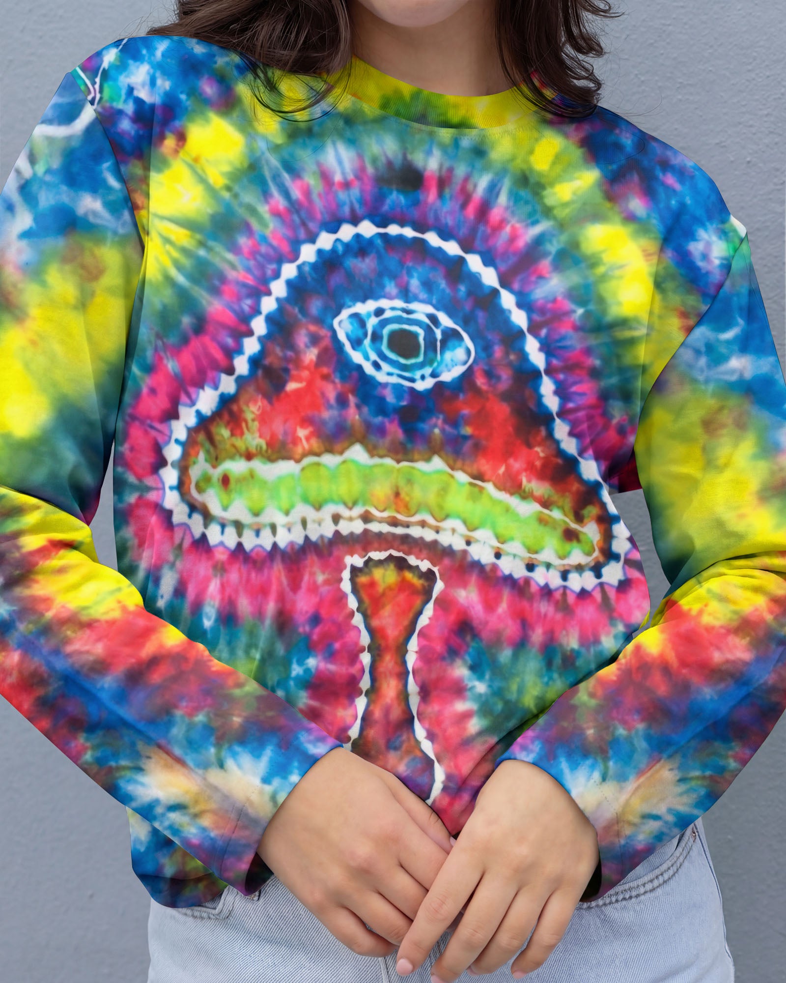 PSYCHEDELIC MUSHROOM SWIRL ALL OVER PRINT - KM0104262