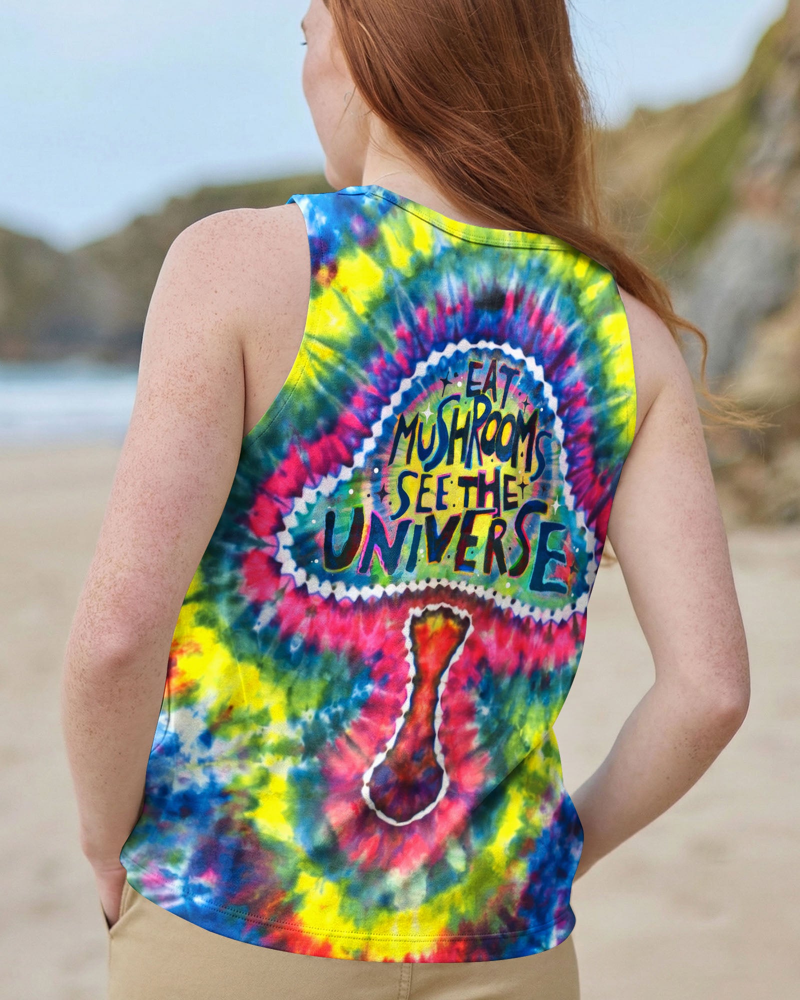 PSYCHEDELIC MUSHROOM SWIRL ALL OVER PRINT - KM0104262