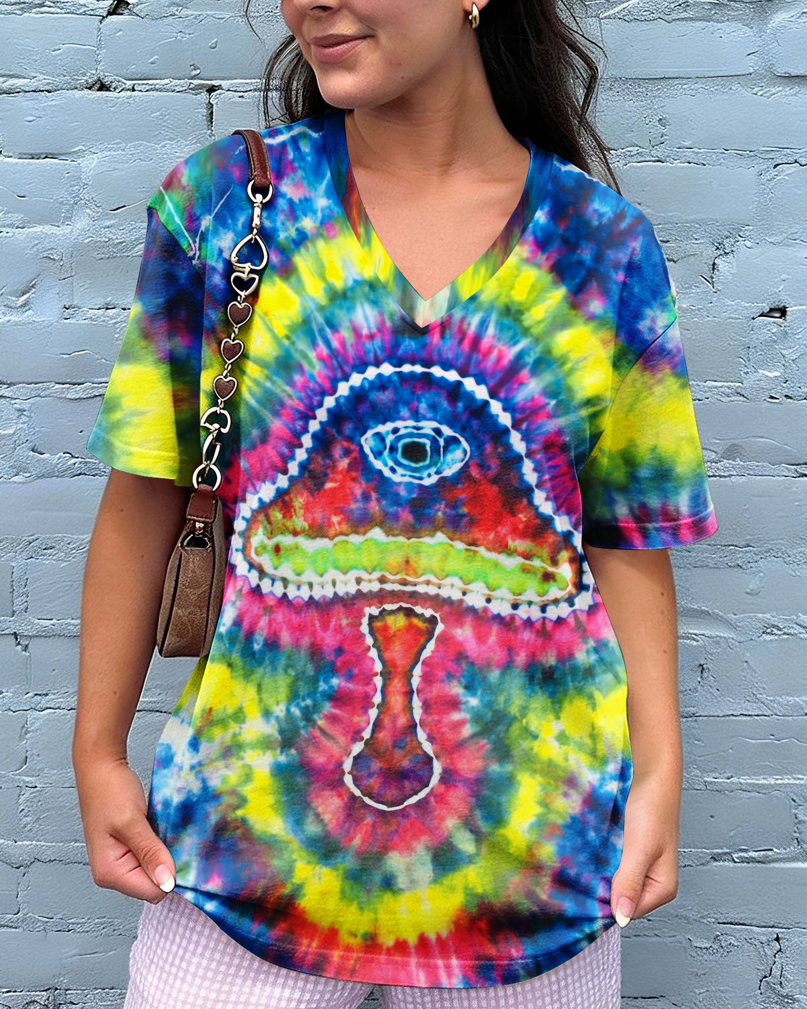 PSYCHEDELIC MUSHROOM SWIRL ALL OVER PRINT - KM0104262