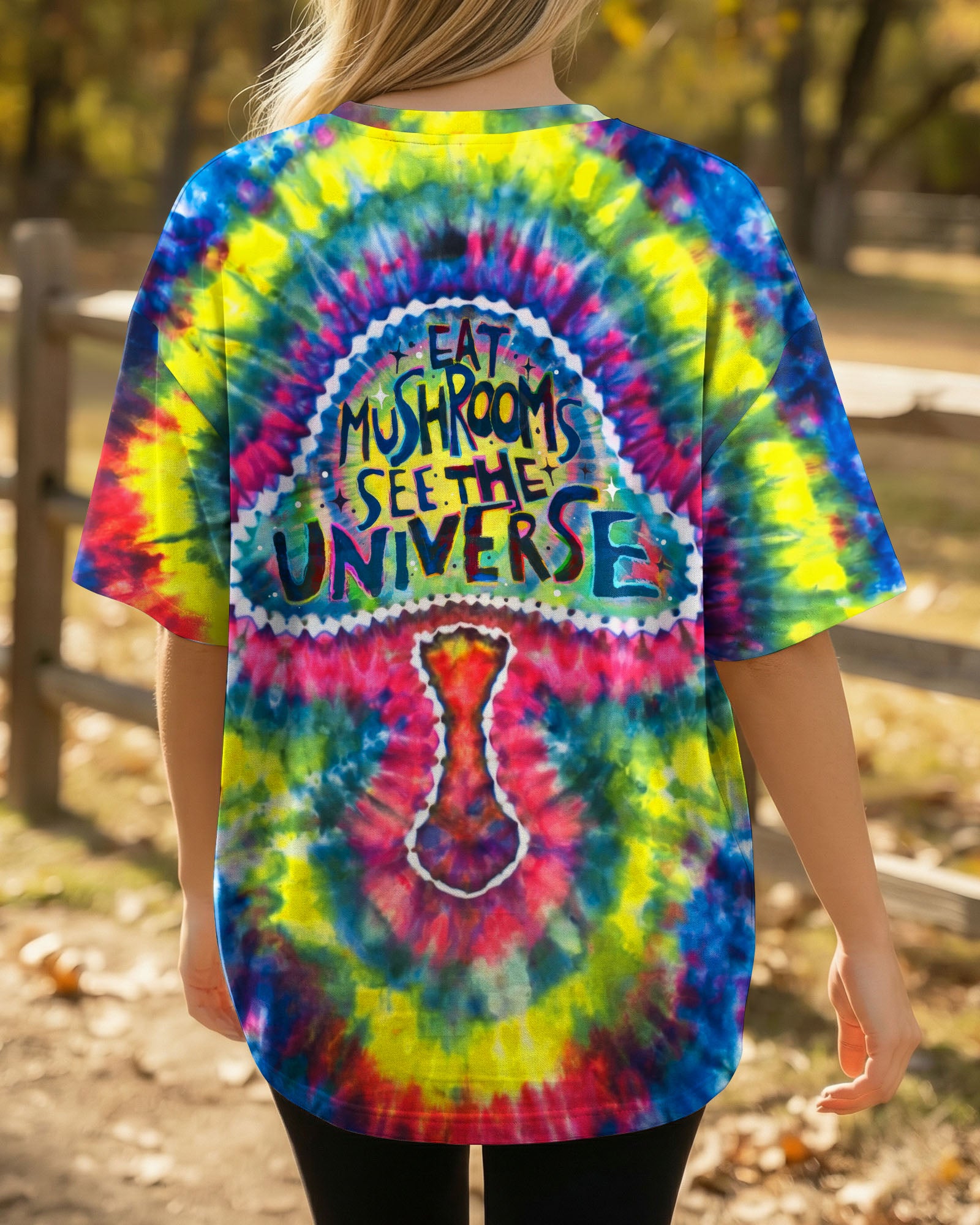 PSYCHEDELIC MUSHROOM SWIRL ALL OVER PRINT - KM0104262