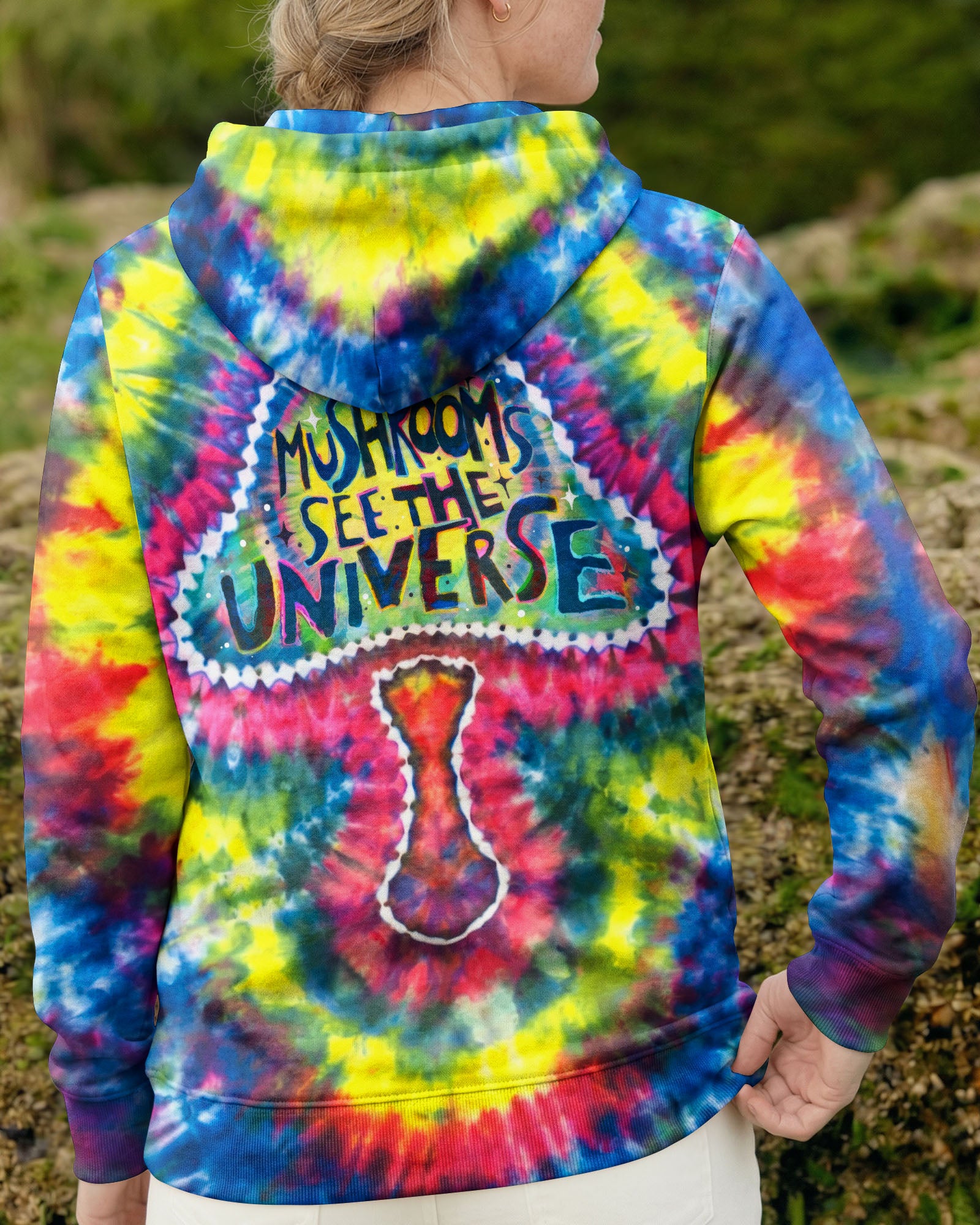 PSYCHEDELIC MUSHROOM SWIRL ALL OVER PRINT - KM0104262