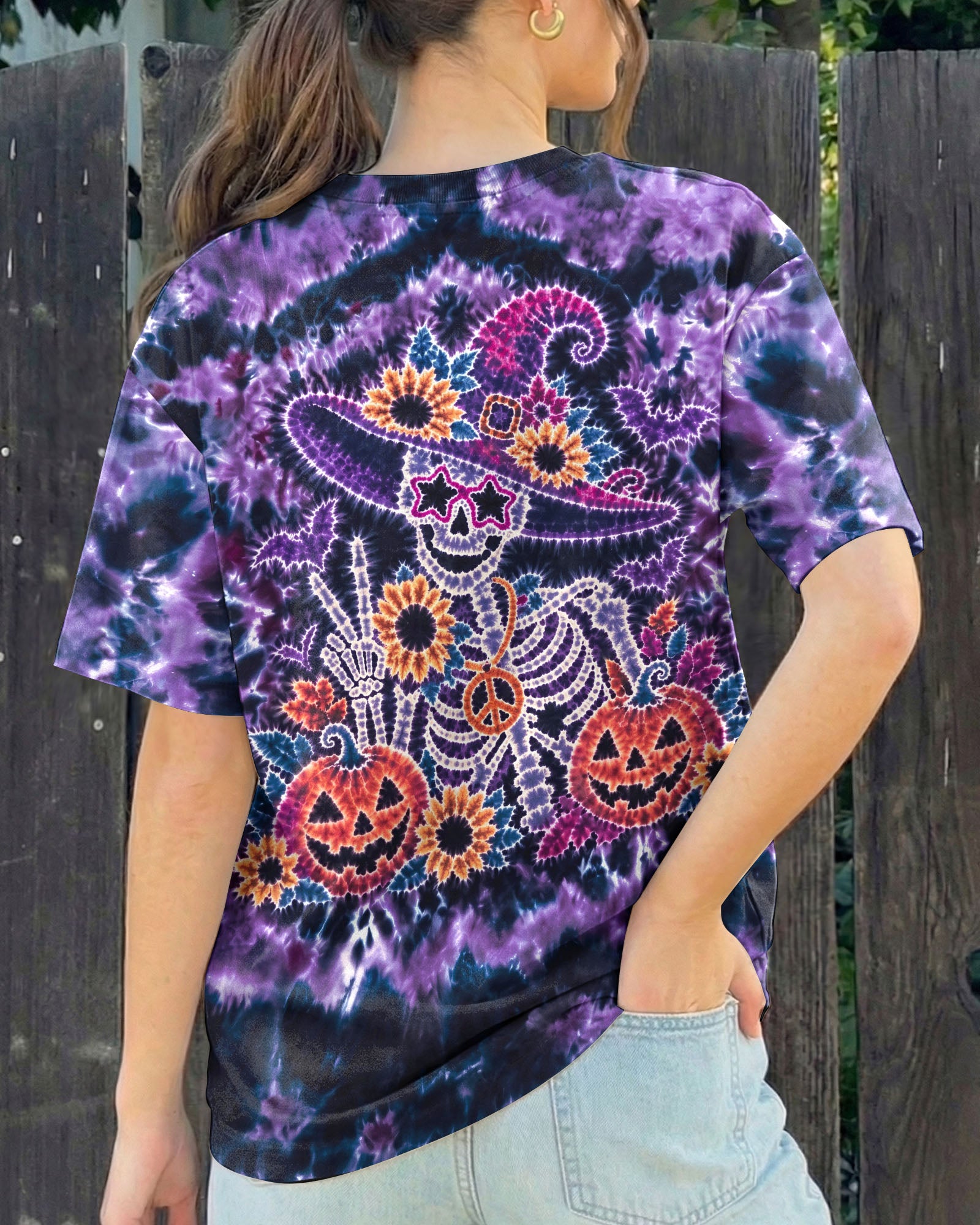 HIPPIE WITCH SKELETON HALLOWEEN ALL OVER PRINT - RI2207261