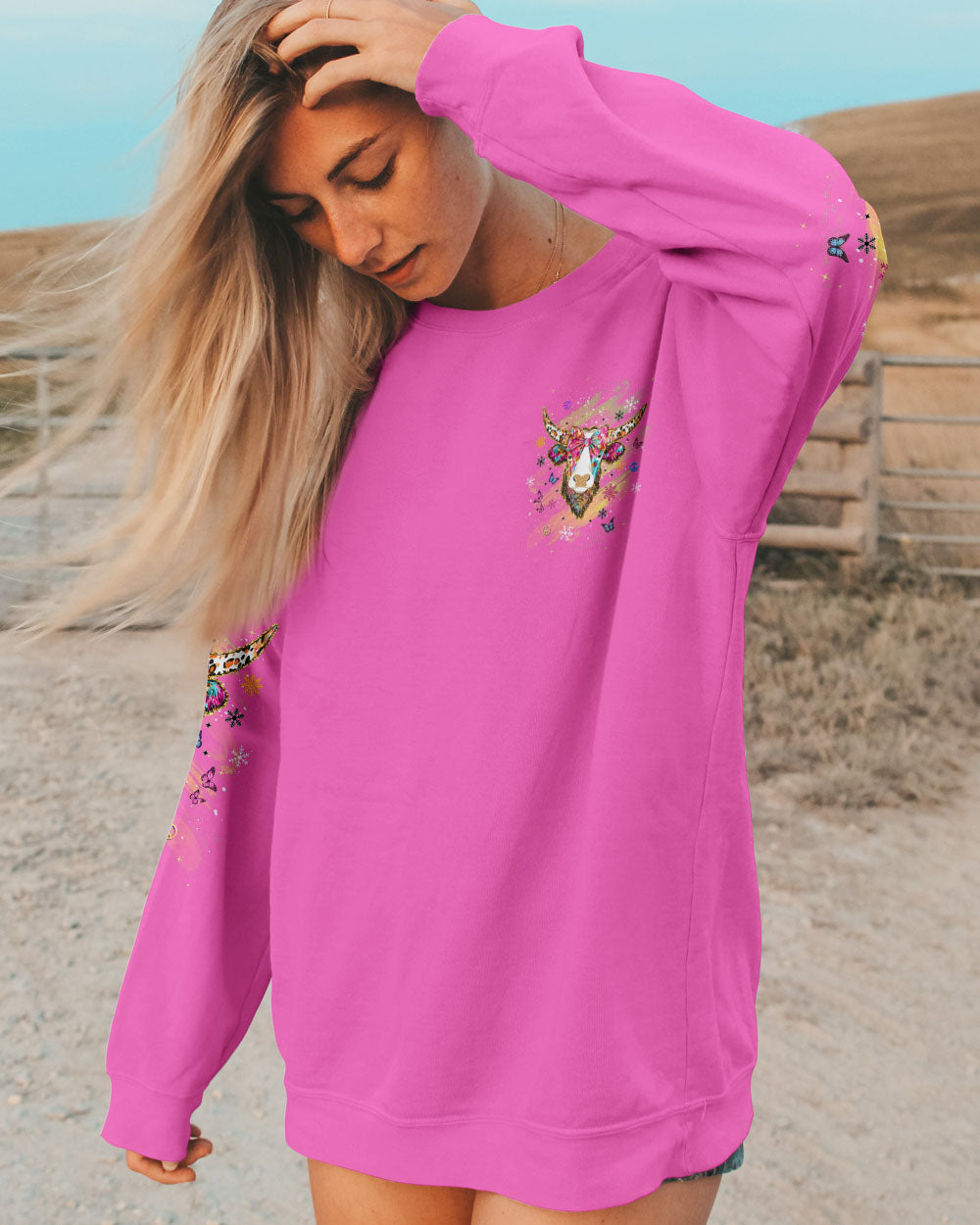 SANTA'S FAVORITE HOT MESS COW CHRISTMAS ALL OVER PRINT  - TLDU1111244