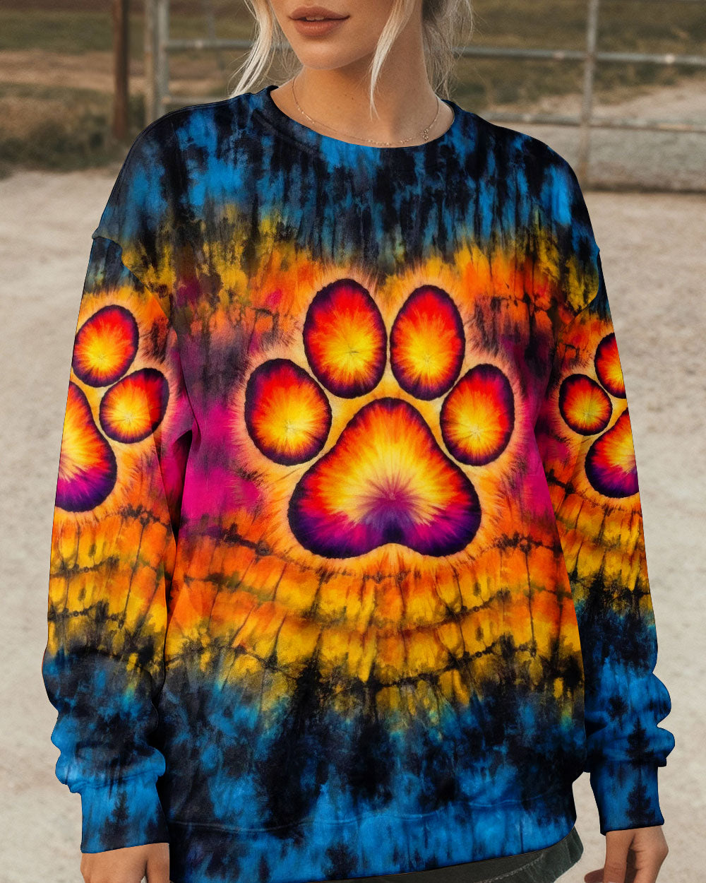 PAW PRINT SWIRL ALL OVER PRINT - TLHG0203263