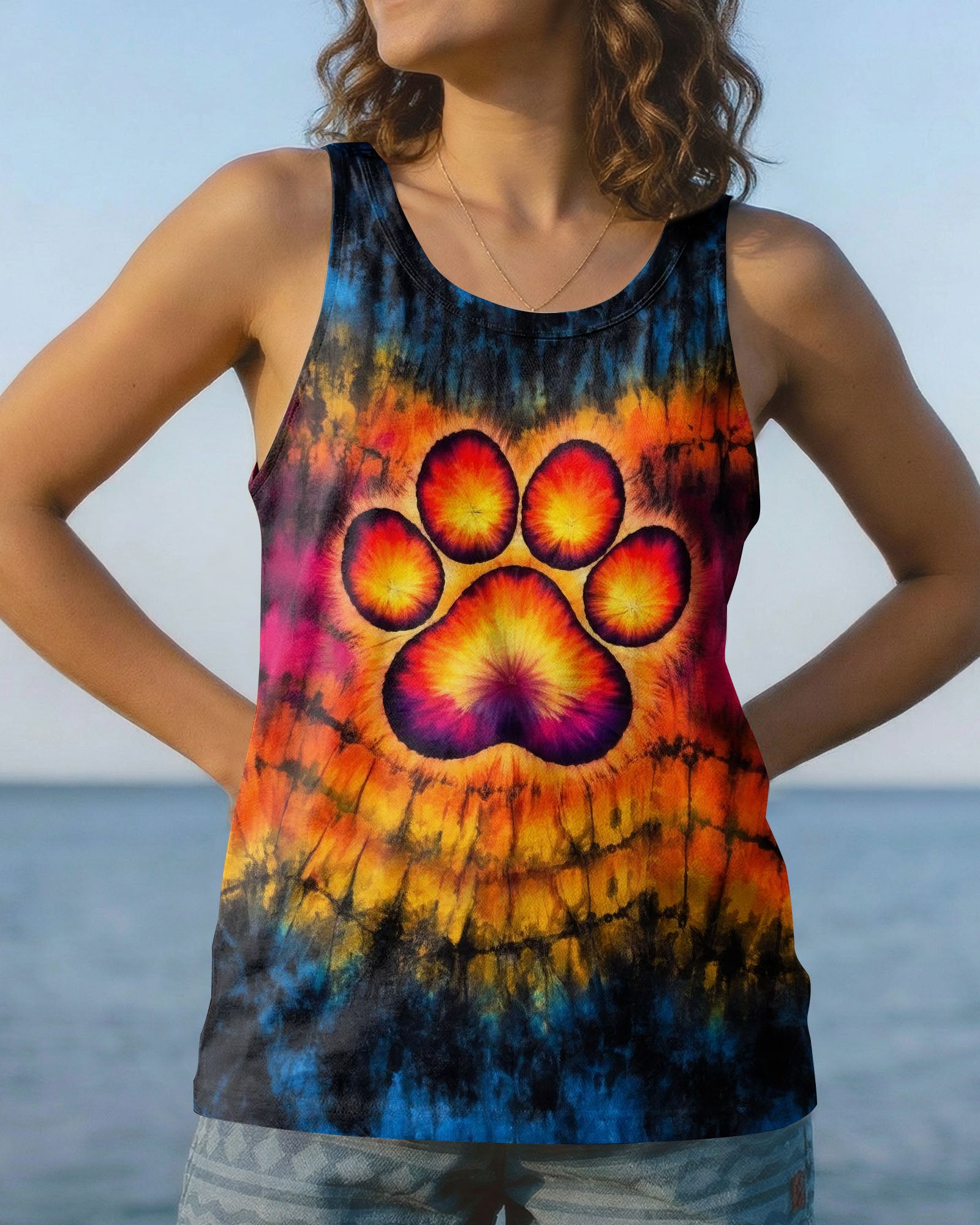 PAW PRINT SWIRL ALL OVER PRINT - TLHG0203263