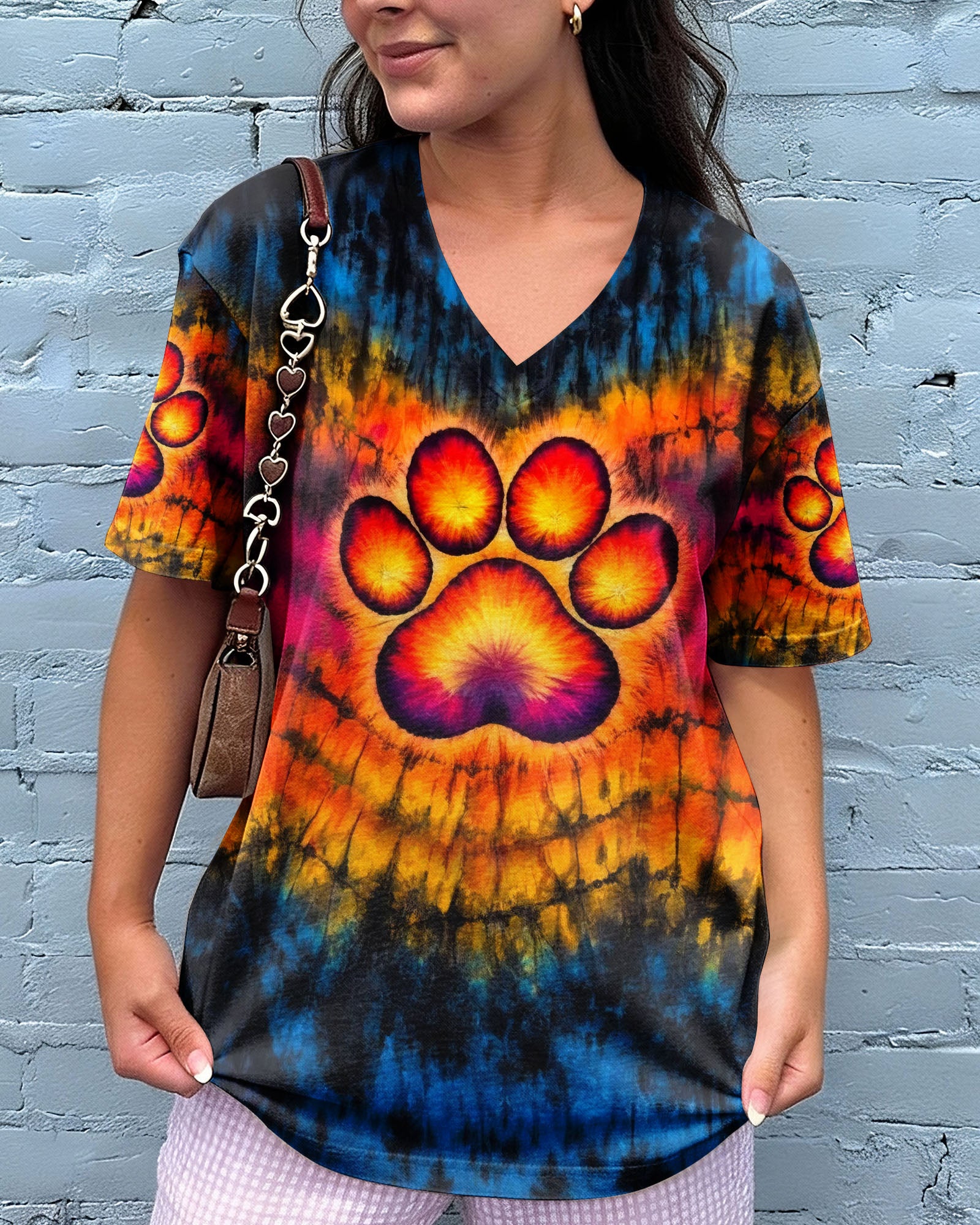PAW PRINT SWIRL ALL OVER PRINT - TLHG0203263