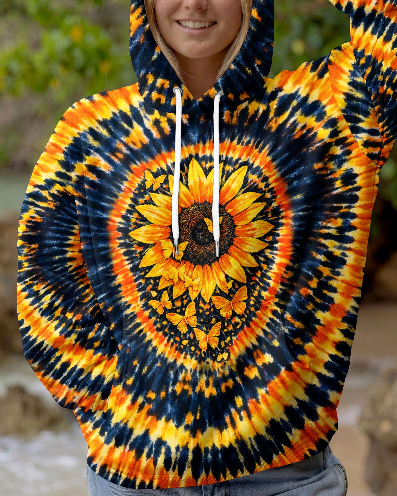 WHISPER WORDS OF WISDOM LET IT BE SUNFLOWER SWIRL ALL OVER PRINT - TLHG0403261