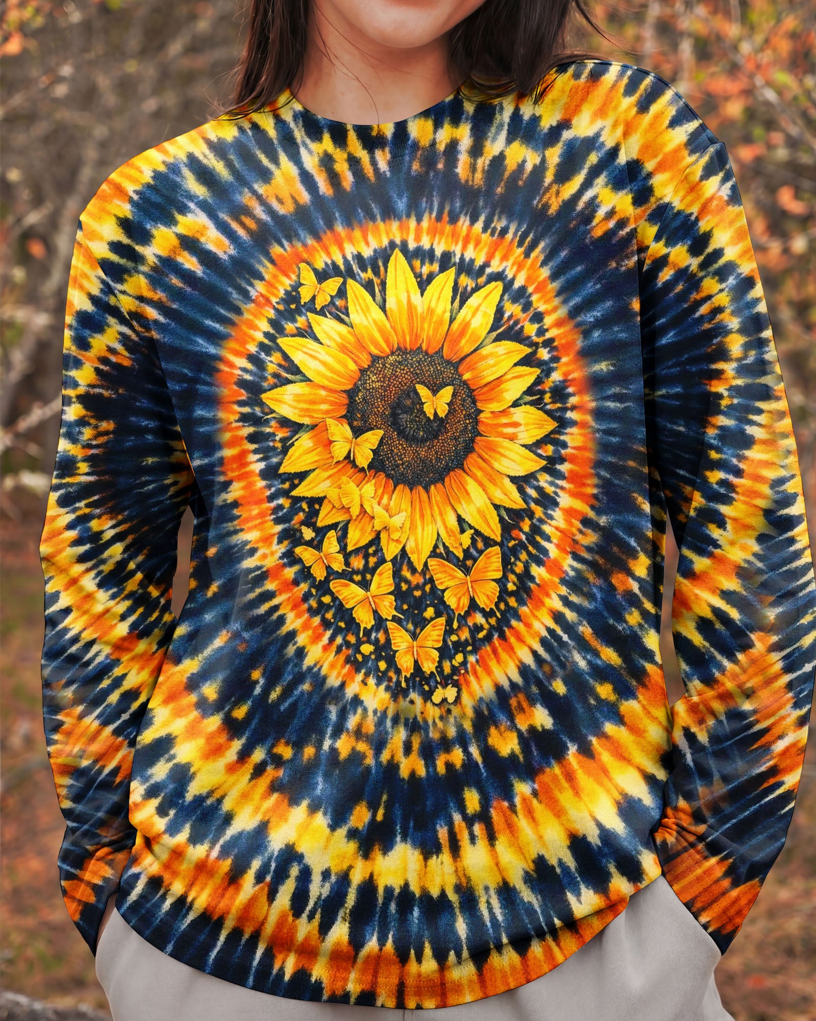 WHISPER WORDS OF WISDOM LET IT BE SUNFLOWER SWIRL ALL OVER PRINT - TLHG0403261