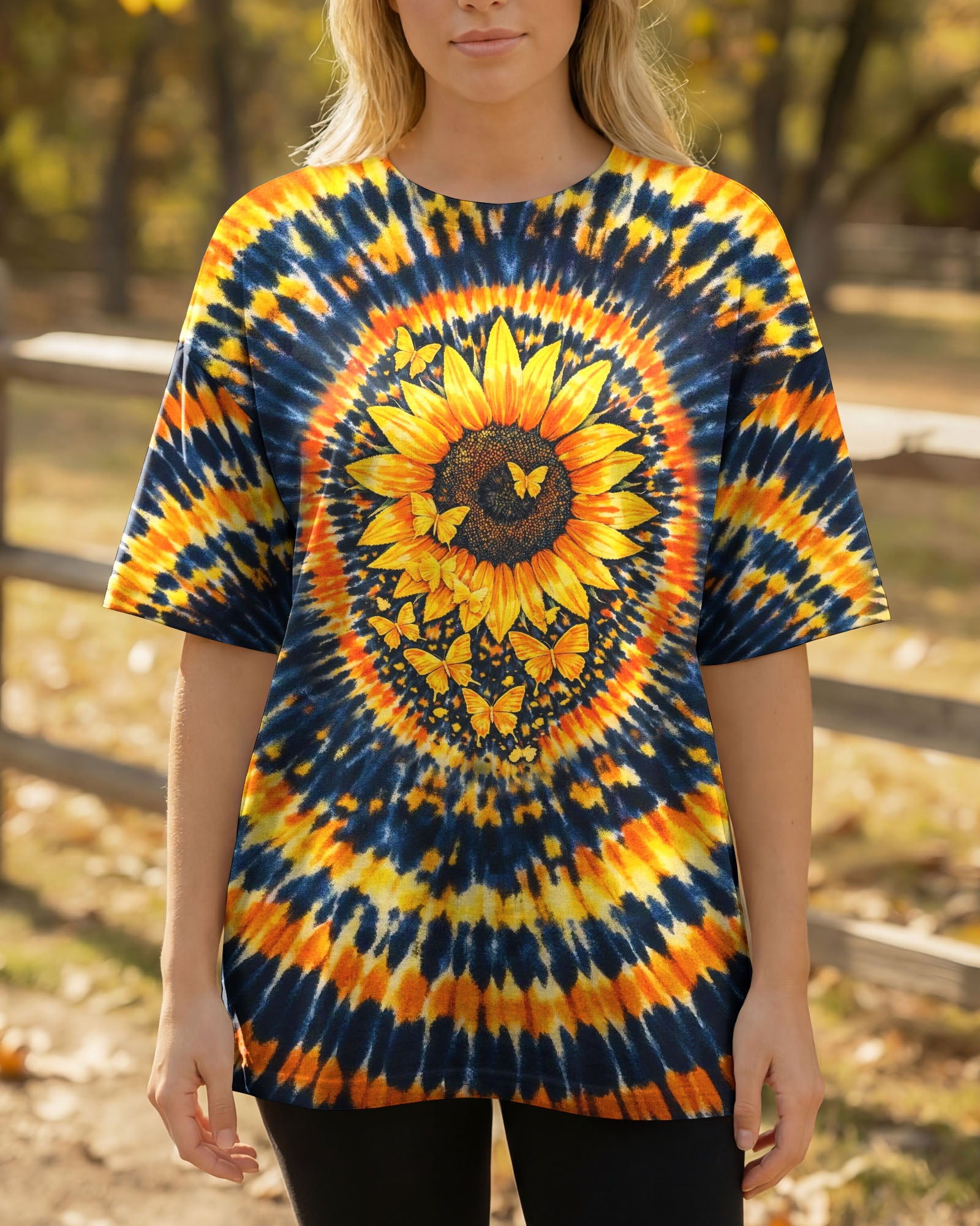 WHISPER WORDS OF WISDOM LET IT BE SUNFLOWER SWIRL ALL OVER PRINT - TLHG0403261