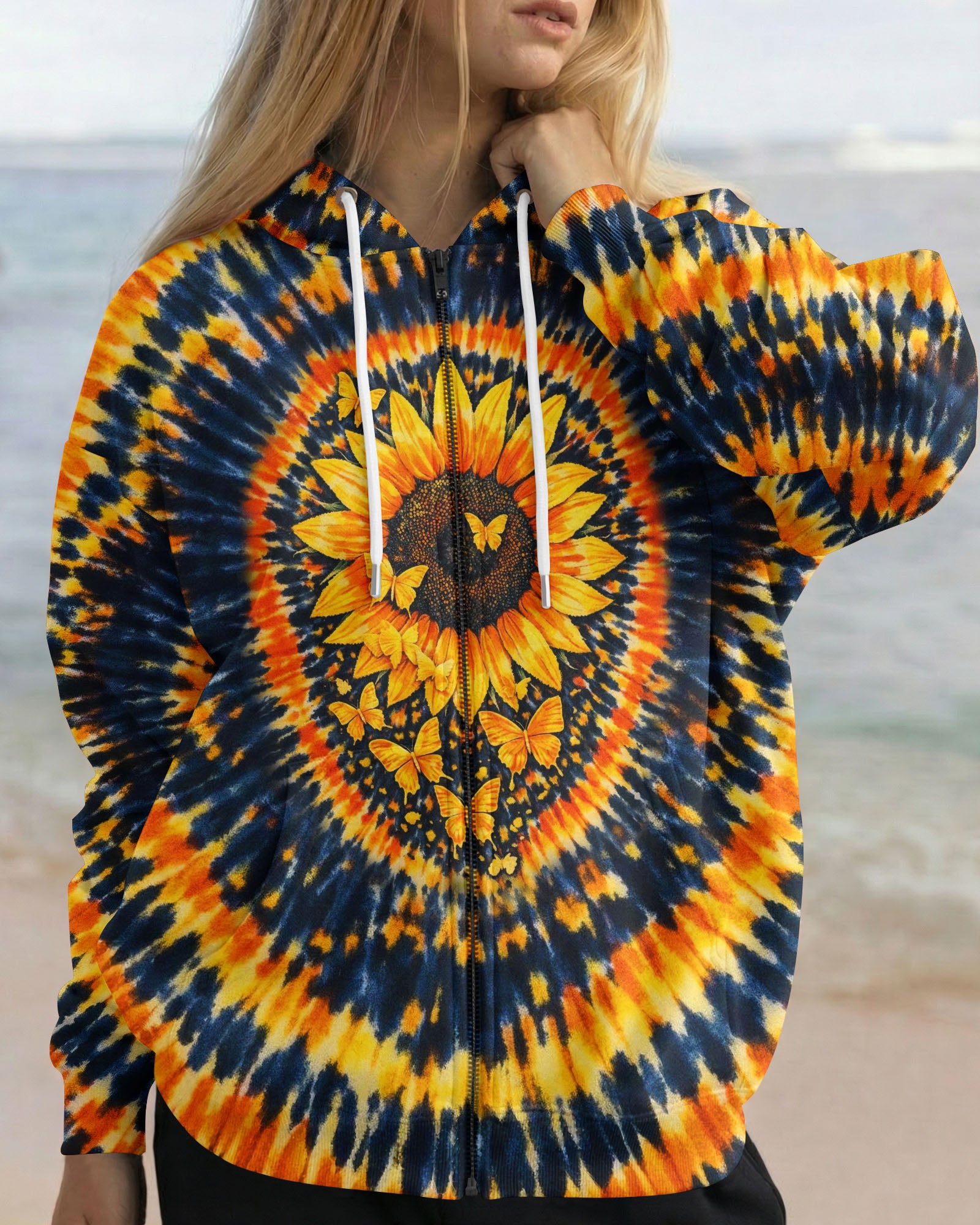 WHISPER WORDS OF WISDOM LET IT BE SUNFLOWER SWIRL ALL OVER PRINT - TLHG0403261