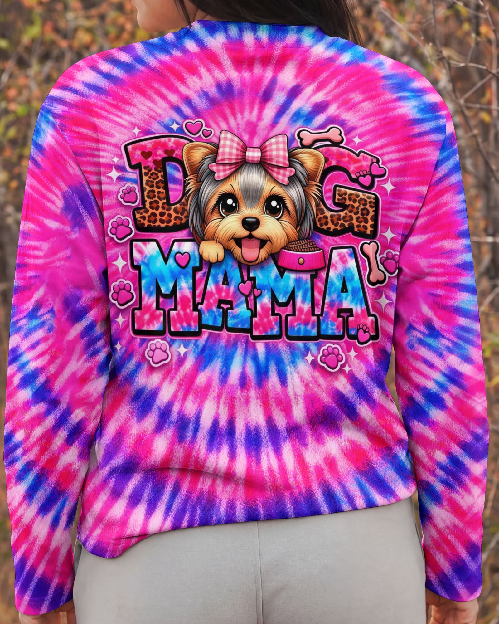YORKIE DOG MAMA SWIRL ALL OVER PRINT - TLHG0603263