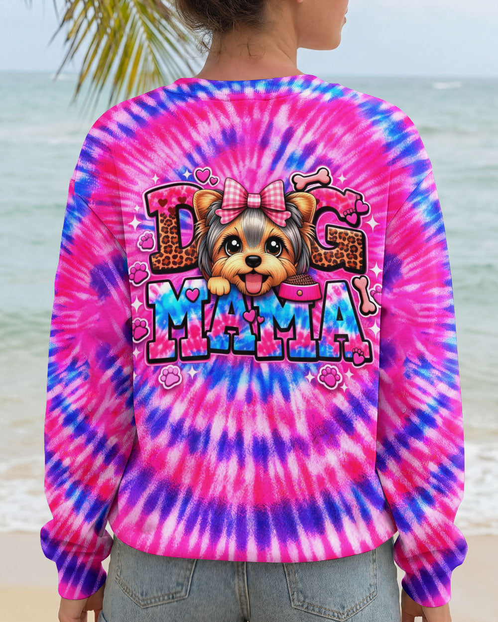 YORKIE DOG MAMA SWIRL ALL OVER PRINT - TLHG0603263