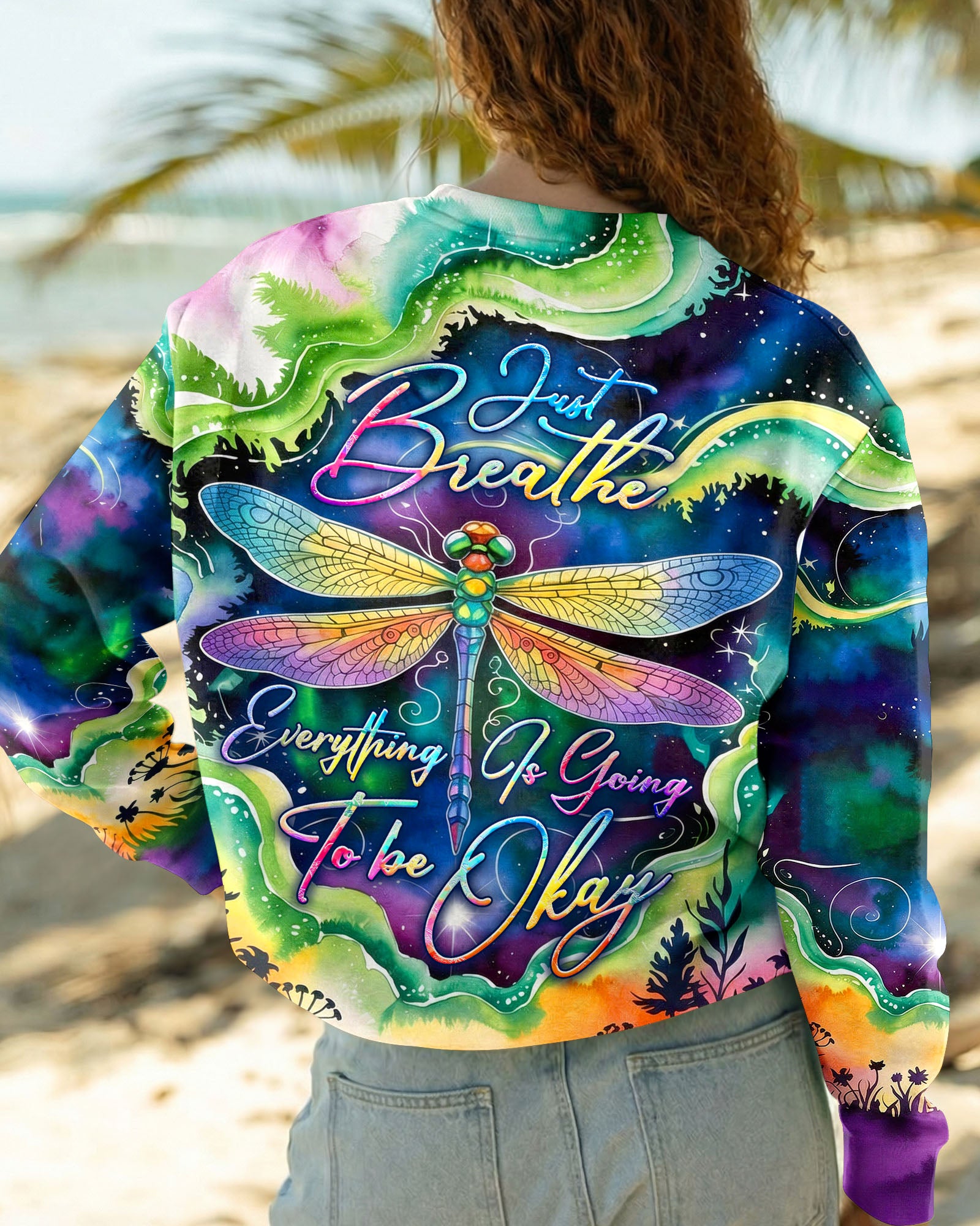 JUST BREATH DRAGONFLY ALL OVER PRINT  - TLHG0804261