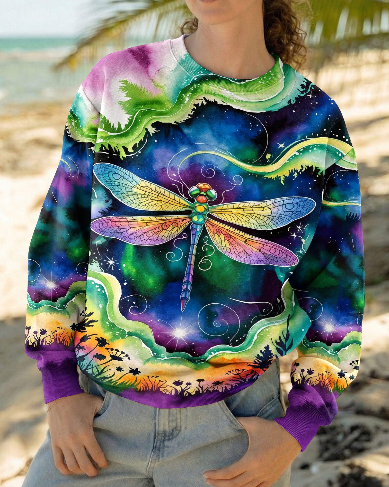 JUST BREATH DRAGONFLY ALL OVER PRINT  - TLHG0804261