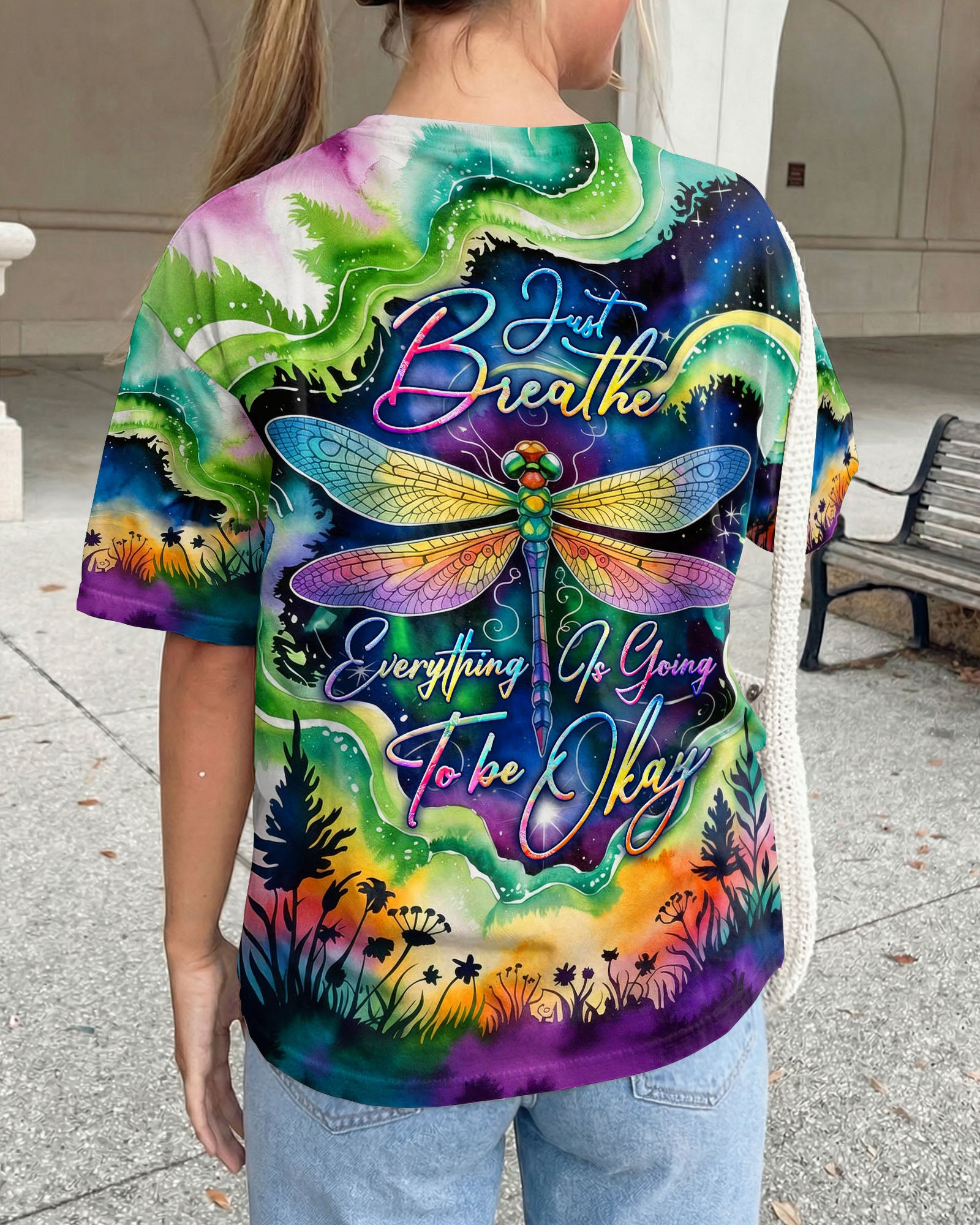JUST BREATH DRAGONFLY ALL OVER PRINT  - TLHG0804261