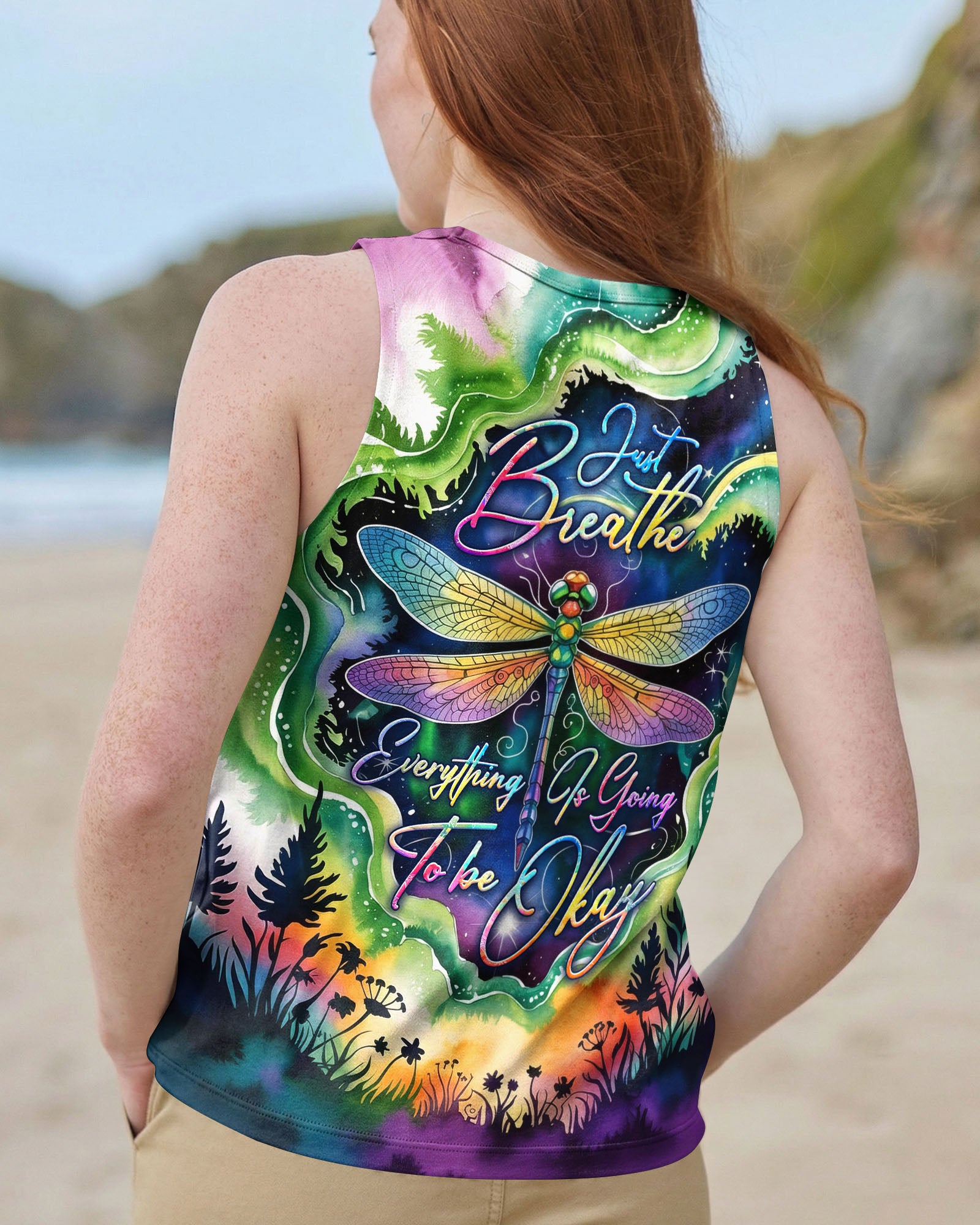 JUST BREATH DRAGONFLY ALL OVER PRINT  - TLHG0804261