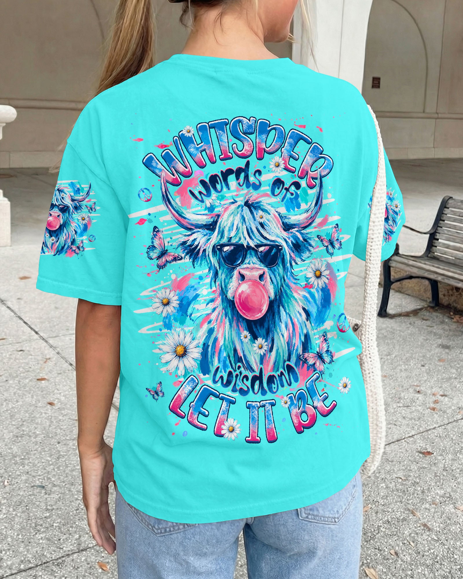 WHISPER WORDS OF WISDOM LET IT BE COW ALL OVER PRINT  - TLHG1006263