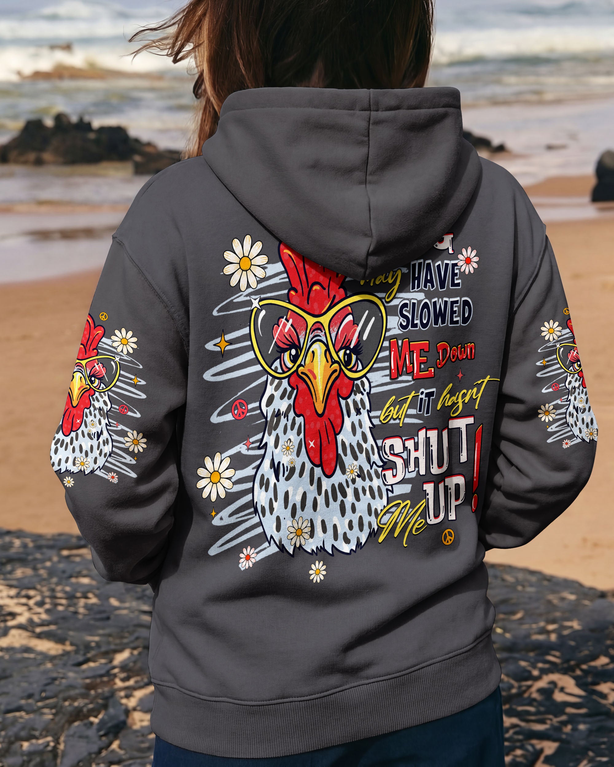 AGING MAY HAVE SLOWED ME DOWN CHICKEN ALL OVER PRINT  - TLHG0906263