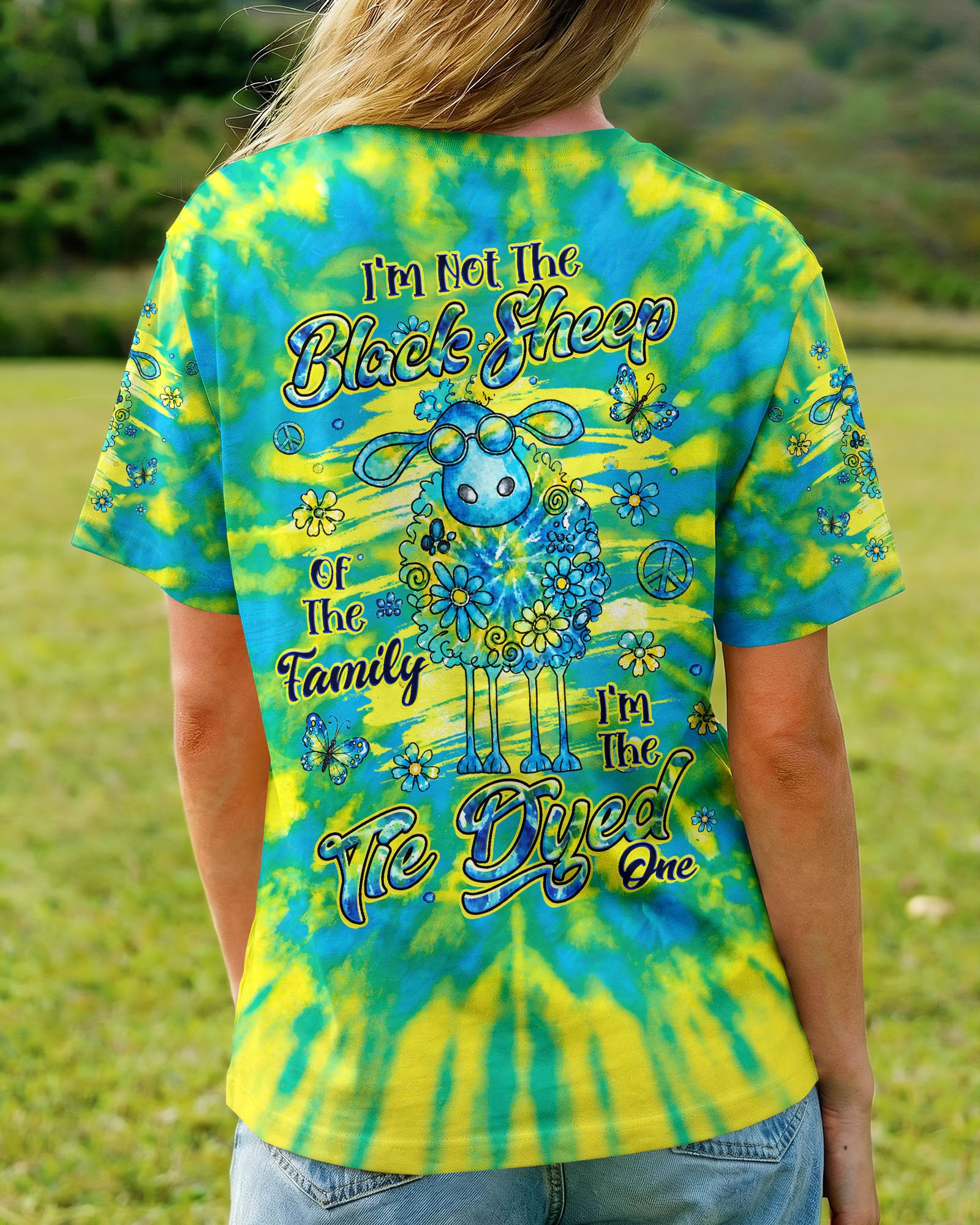I'M NOT THE BLACK SHEEP TIE DYE ALL OVER PRINT - TLHG1007261