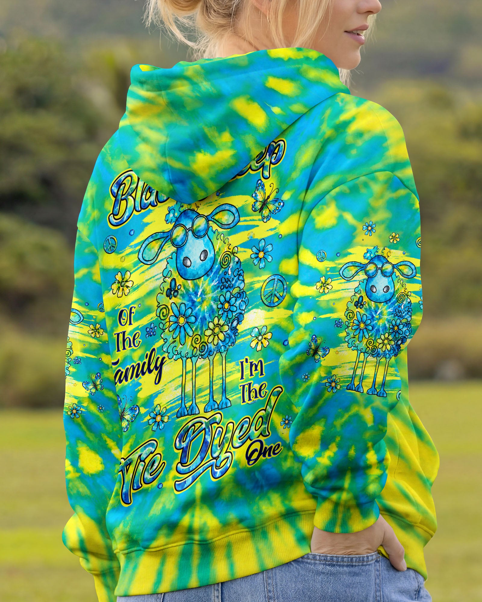 I'M NOT THE BLACK SHEEP TIE DYE ALL OVER PRINT - TLHG1007261