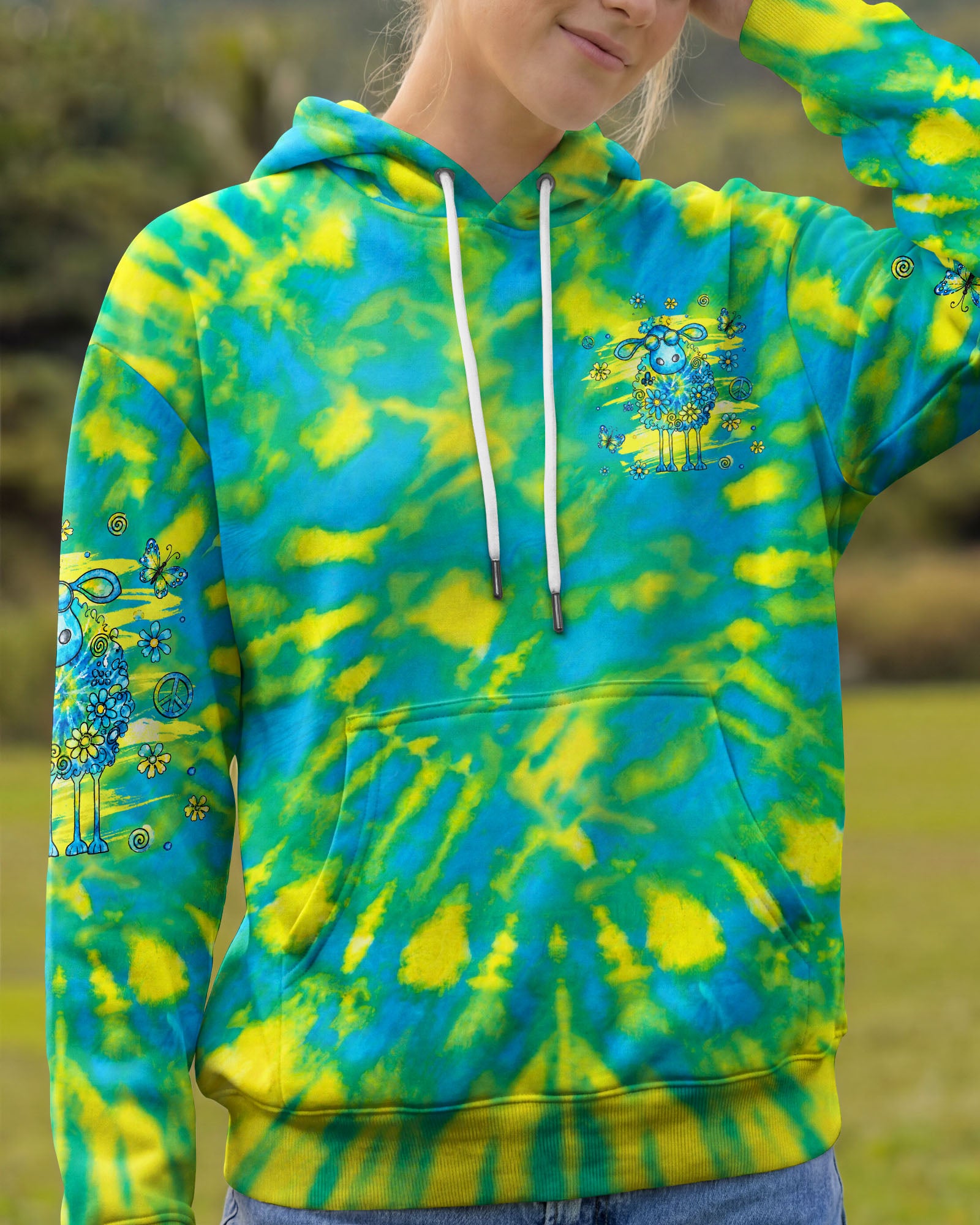 I'M NOT THE BLACK SHEEP TIE DYE ALL OVER PRINT - TLHG1007261