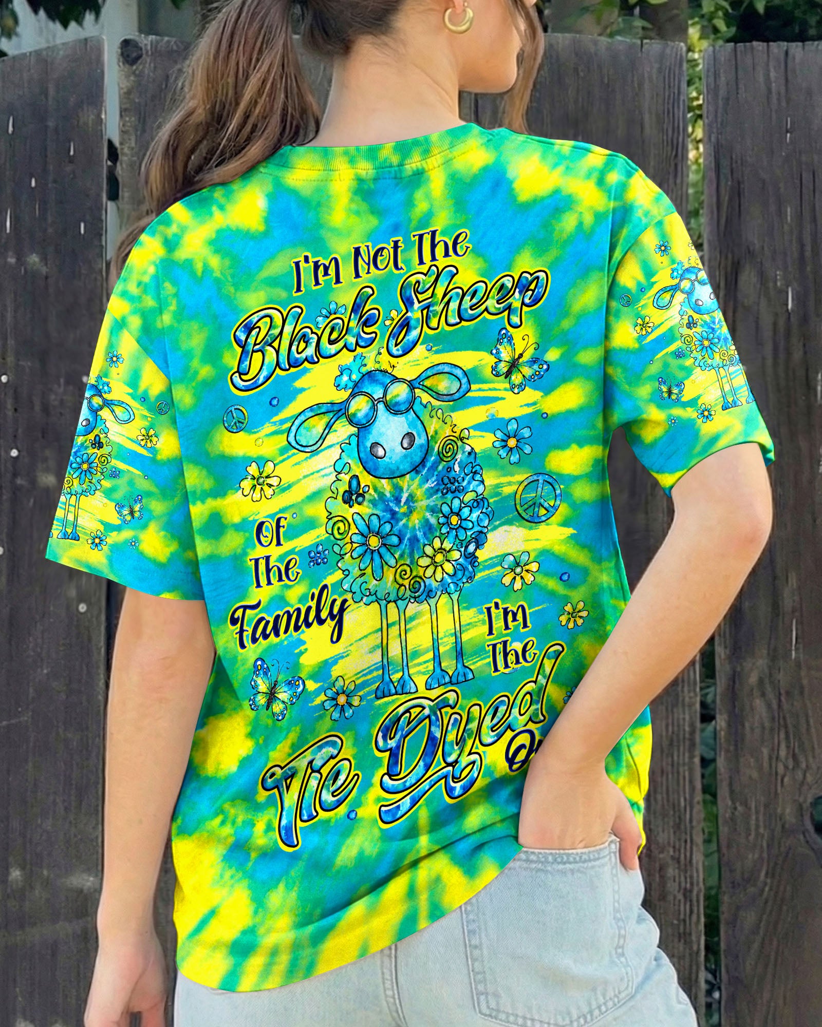 I'M NOT THE BLACK SHEEP TIE DYE ALL OVER PRINT - TLHG1007261