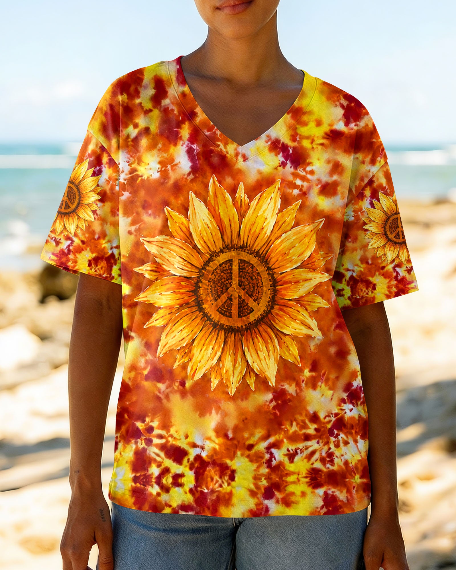 EVERY LITTLE THING SUNFLOWER  BURST ALL OVER PRINT - TLHG1007264