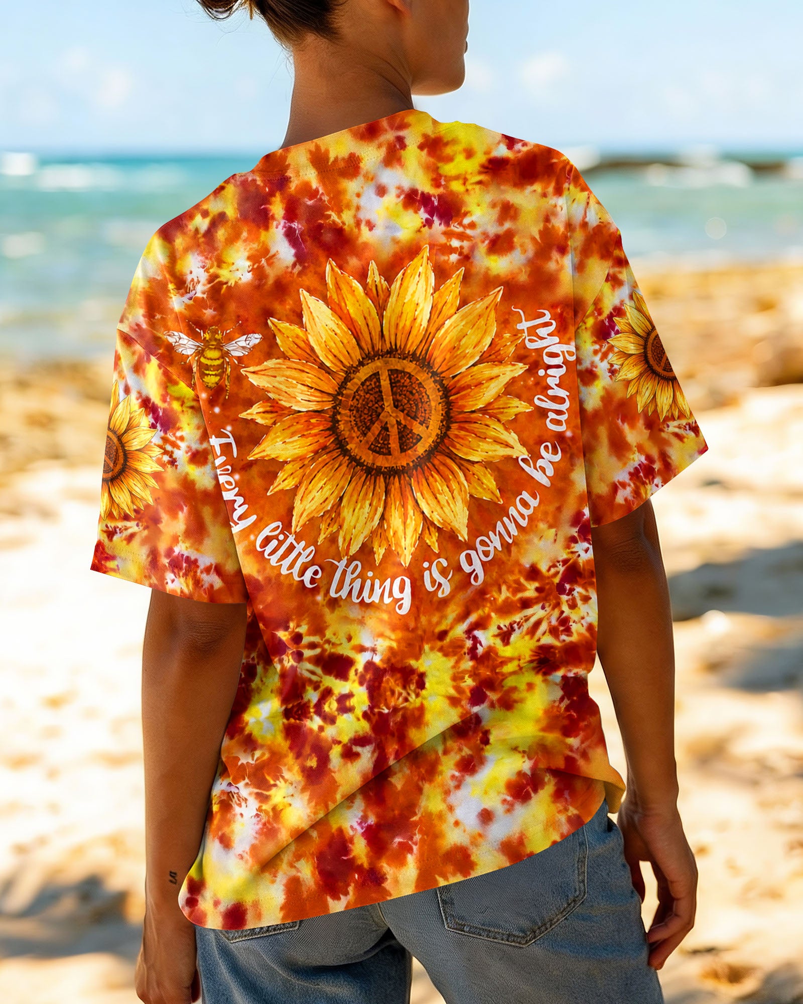 EVERY LITTLE THING SUNFLOWER  BURST ALL OVER PRINT - TLHG1007264