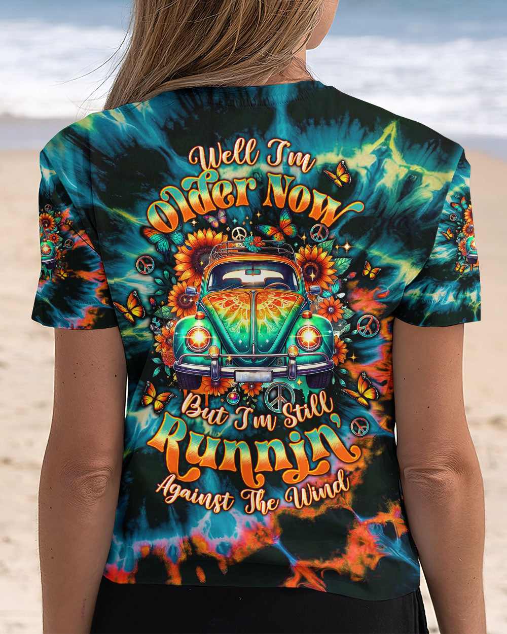 RUNNING AGAINST THE WIND CAR TIE DYE ALL OVER PRINT - TLTW1211244