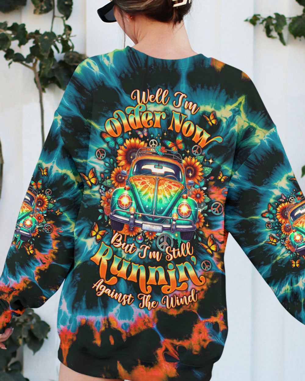 RUNNING AGAINST THE WIND CAR TIE DYE ALL OVER PRINT - TLTW1211244