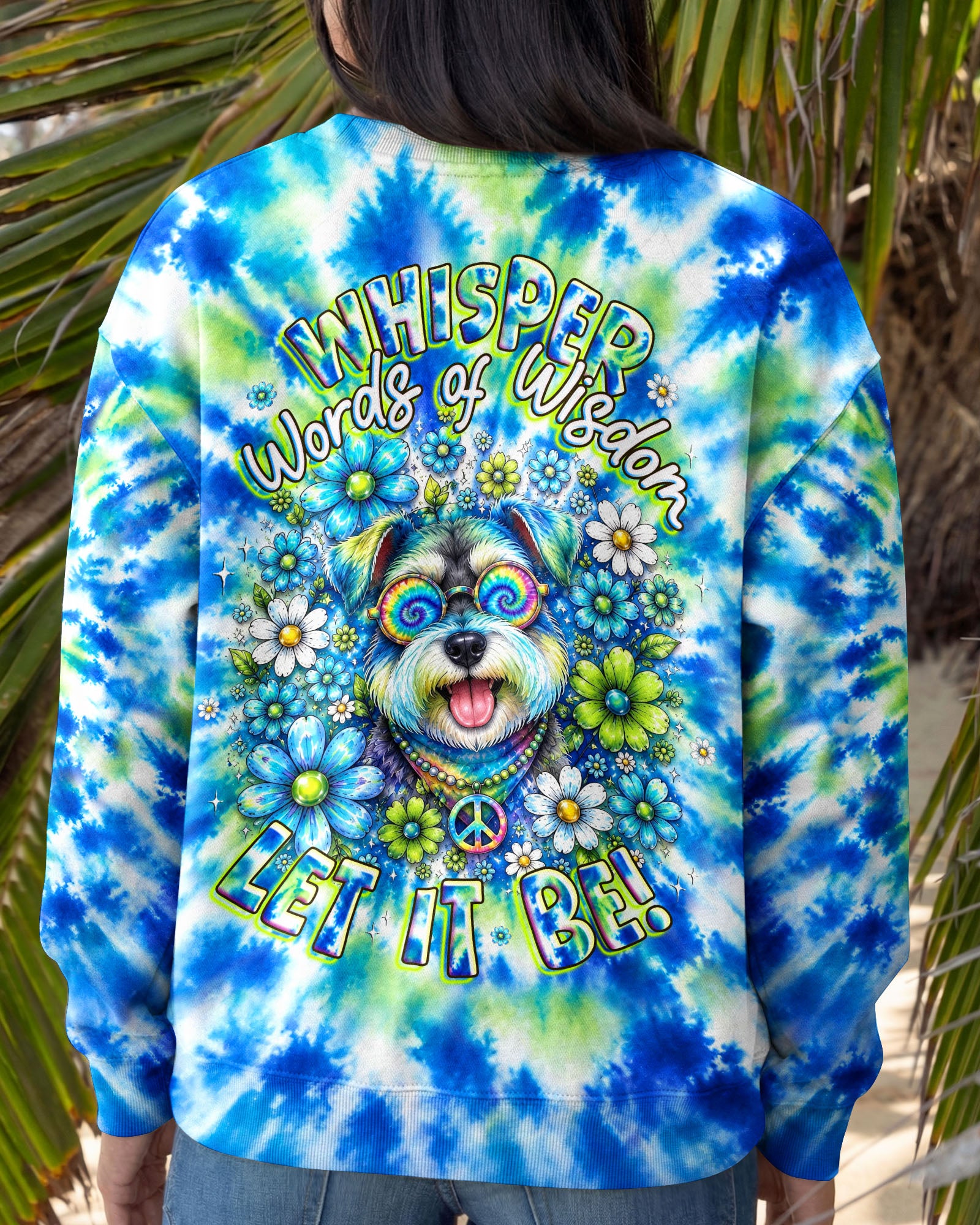 WHISPER WORDS OF WISDOM LET IT BE  SCHNAUZER DOG  ALL OVER PRINT  - TLHG1305263