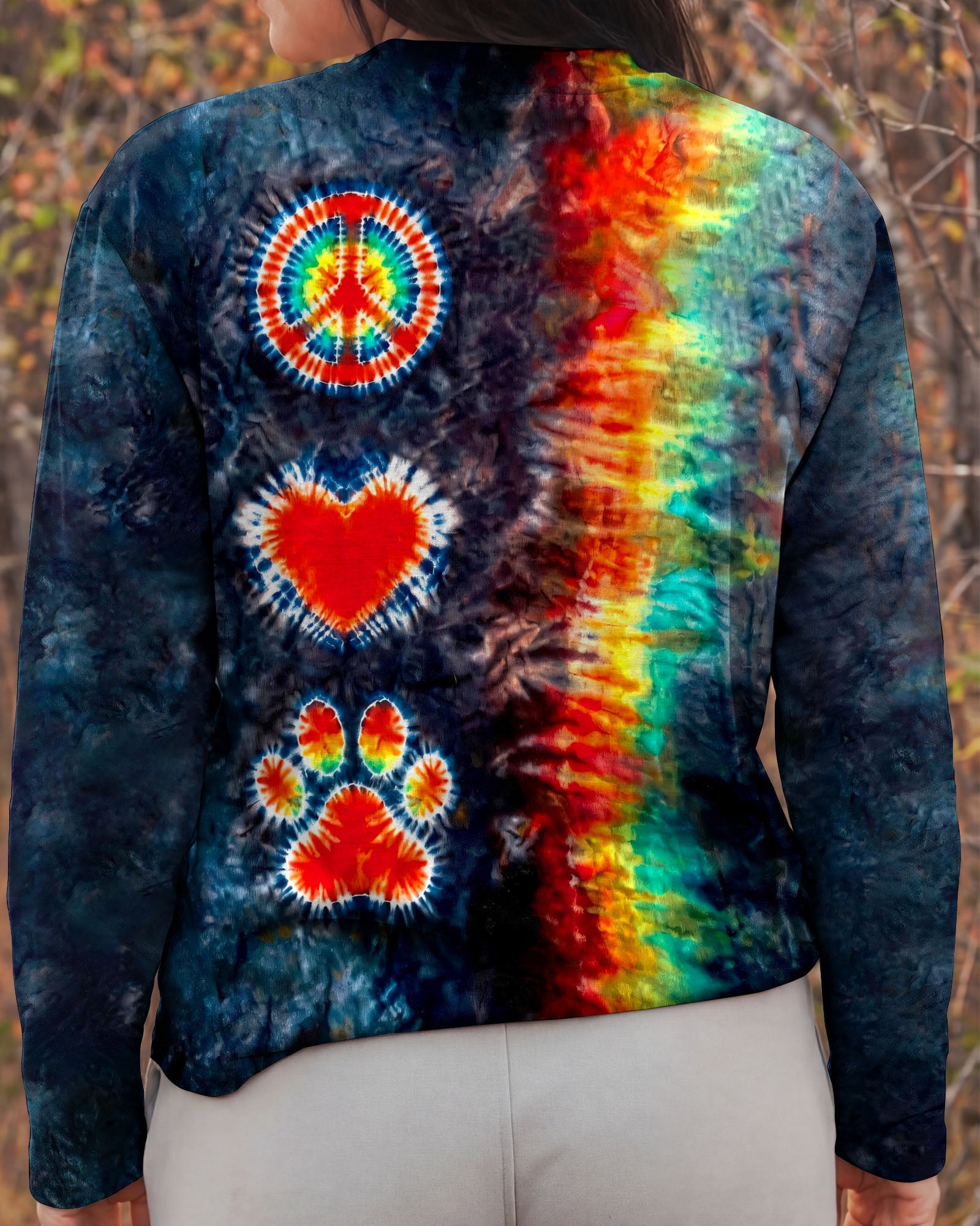 PEACE LOVE PAW PRINT ALL OVER PRINT - TLHG1505261