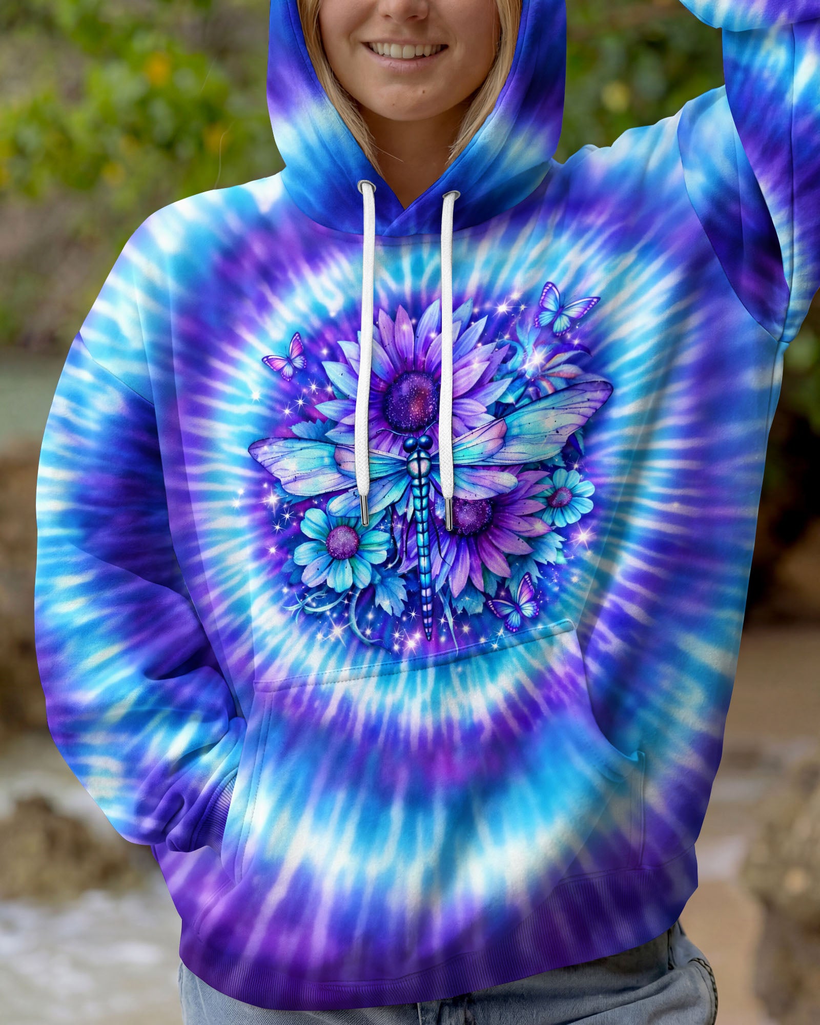 JUST BREATHE DRAGONFLY ALL OVER PRINT - TLHG1603263