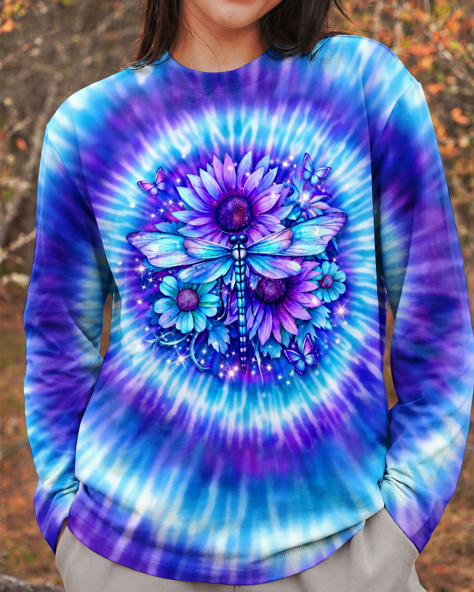 JUST BREATHE DRAGONFLY ALL OVER PRINT - TLHG1603263