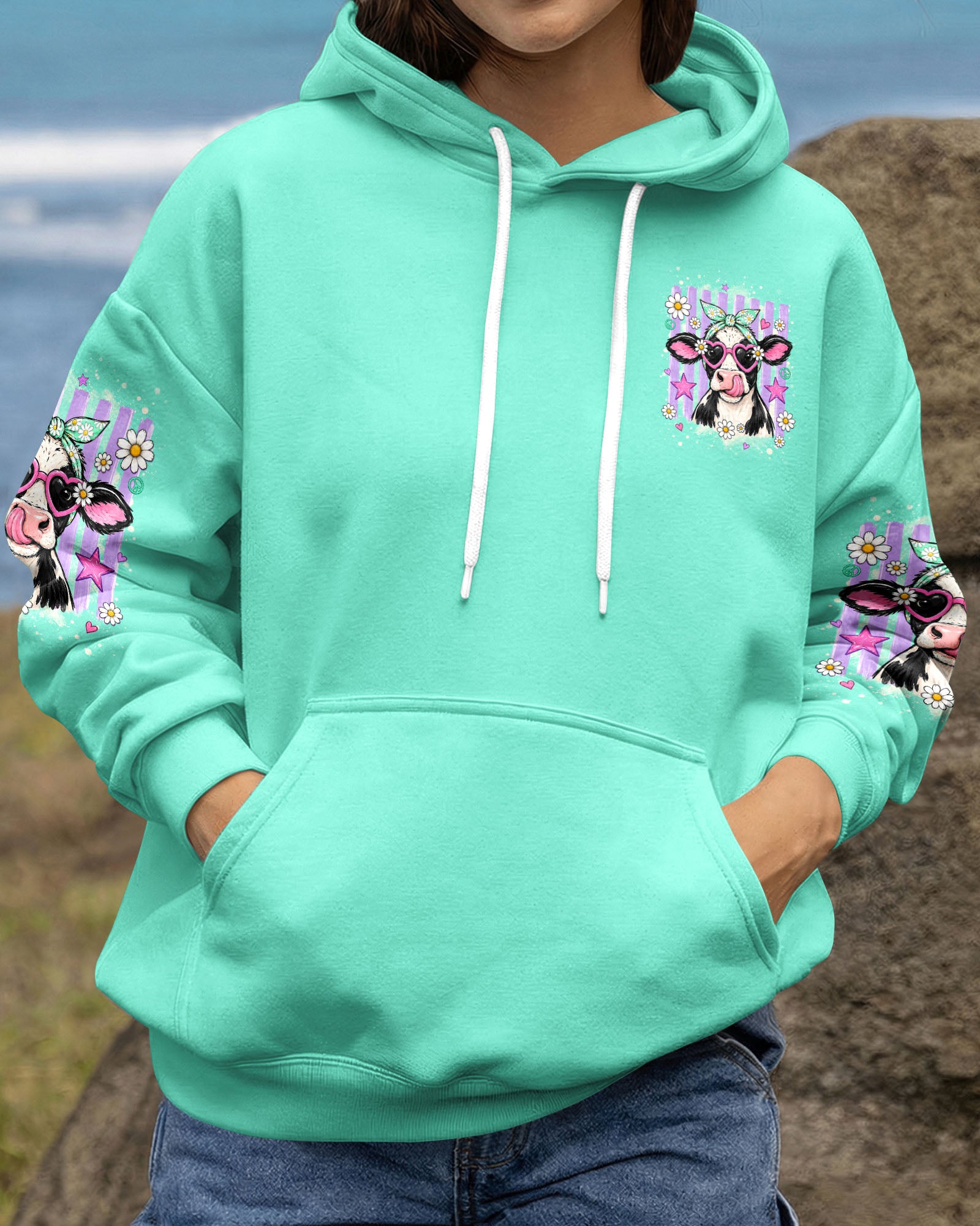 BE YOU THE WORLD WILL ADJUST COW  ALL OVER PRINT  - TLHG2107263