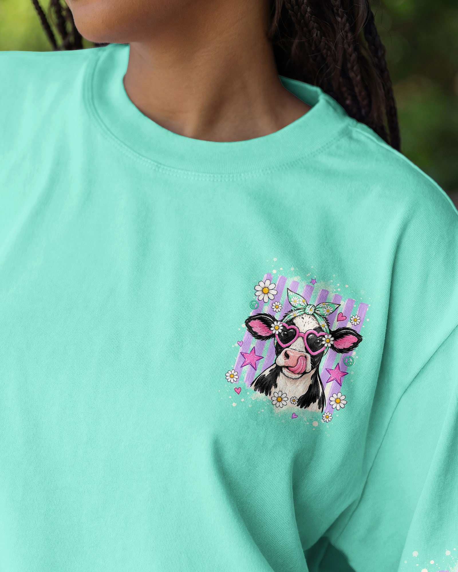 BE YOU THE WORLD WILL ADJUST COW  ALL OVER PRINT  - TLHG2107263