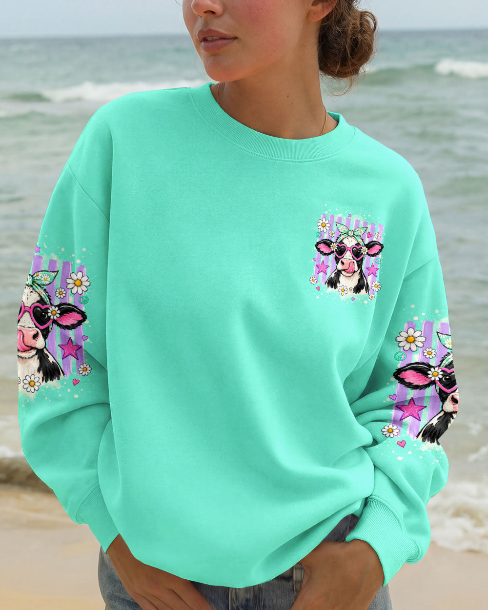 BE YOU THE WORLD WILL ADJUST COW  ALL OVER PRINT  - TLHG2107263