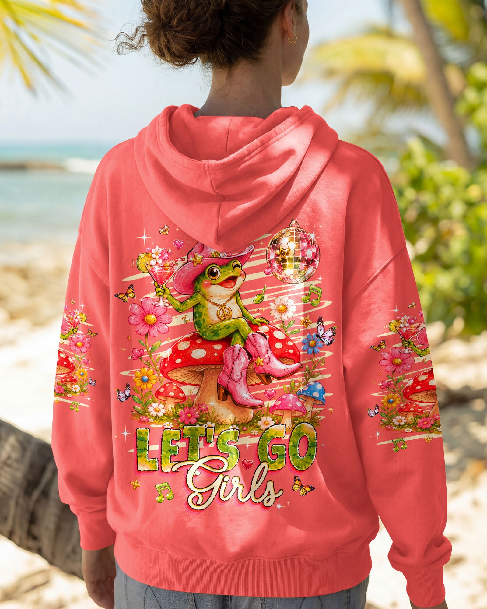 LET'S GO GIRLS FROG ALL OVER PRINT  - TLHG2705263