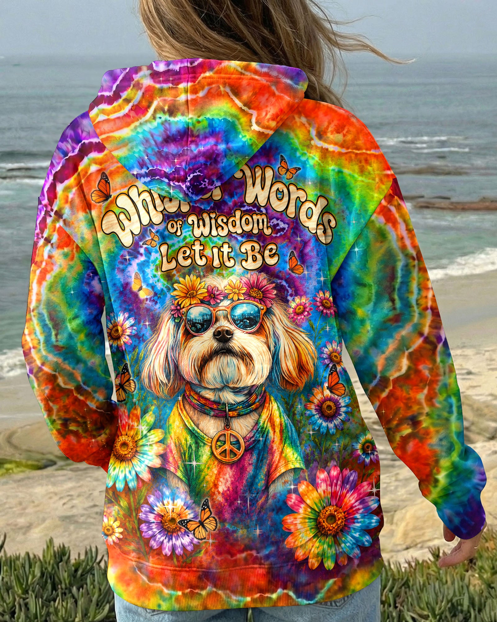 WHISPER WORDS OF WISDOM LET IT BE  SHIH TZU DOG   ALL OVER PRINT  - TLHN1205262