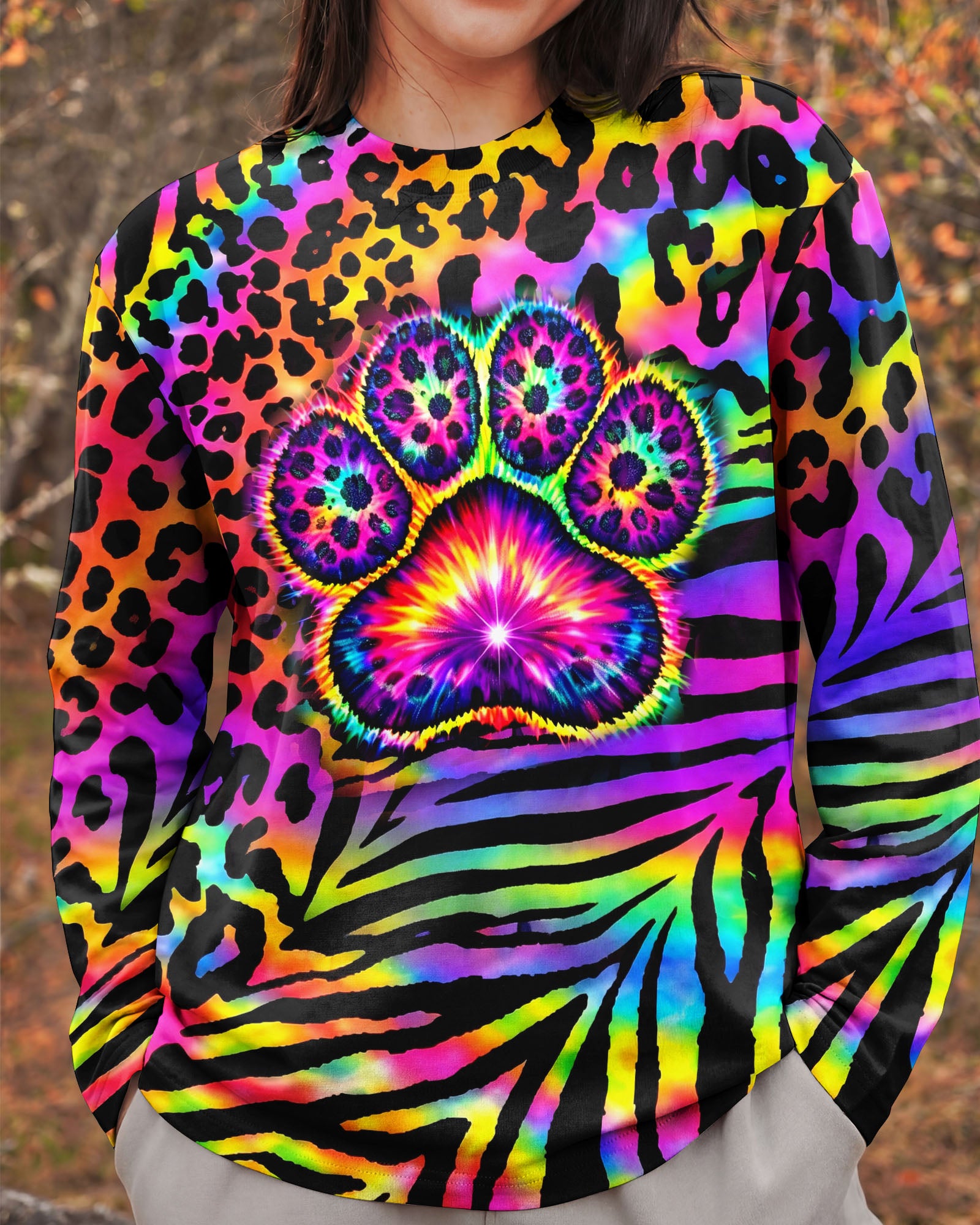 PAW PRINT  COLORFUL  LEOPARD ALL OVER PRINT - TLHN1303263