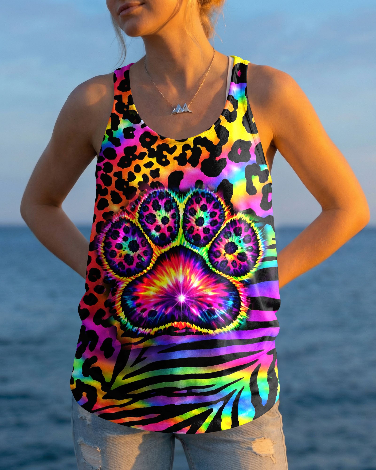 PAW PRINT  COLORFUL  LEOPARD ALL OVER PRINT - TLHN1303263