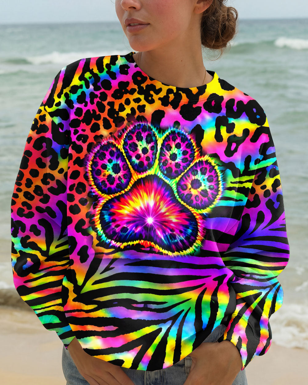 PAW PRINT  COLORFUL  LEOPARD ALL OVER PRINT - TLHN1303263